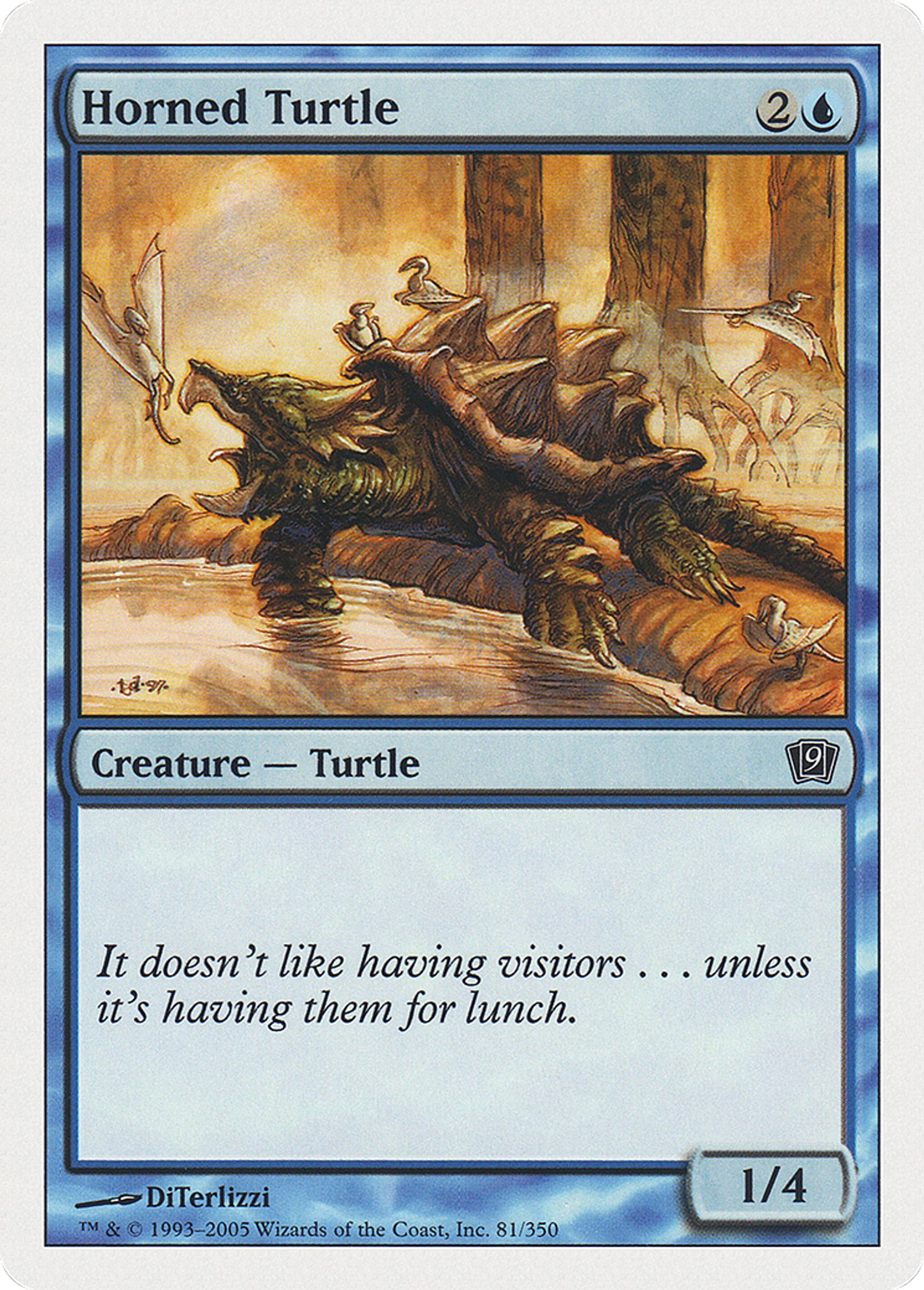 Tortue cornue — Ninth Edition — Magic: The Gathering