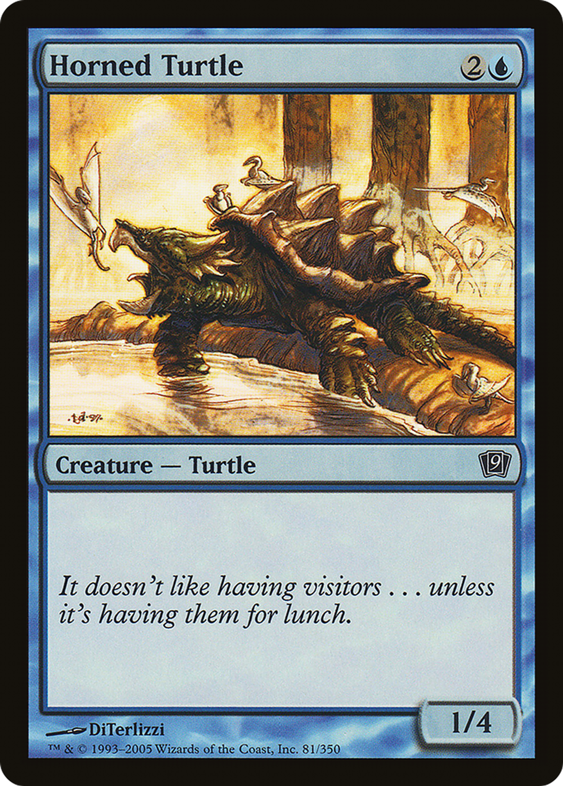 Tortue cornue — Ninth Edition — Magic: The Gathering