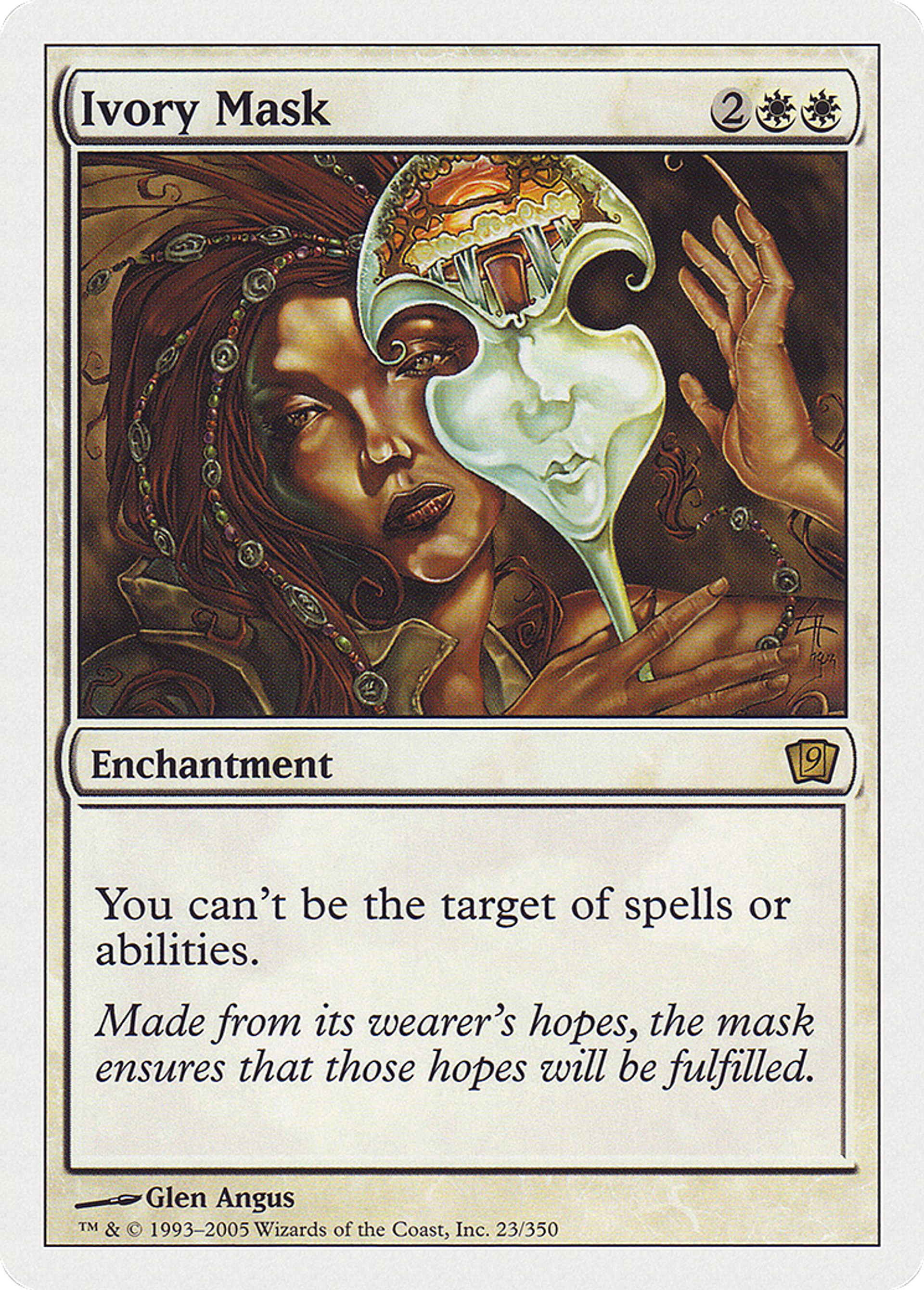 Masque d'ivoire — Ninth Edition — Magic: The Gathering