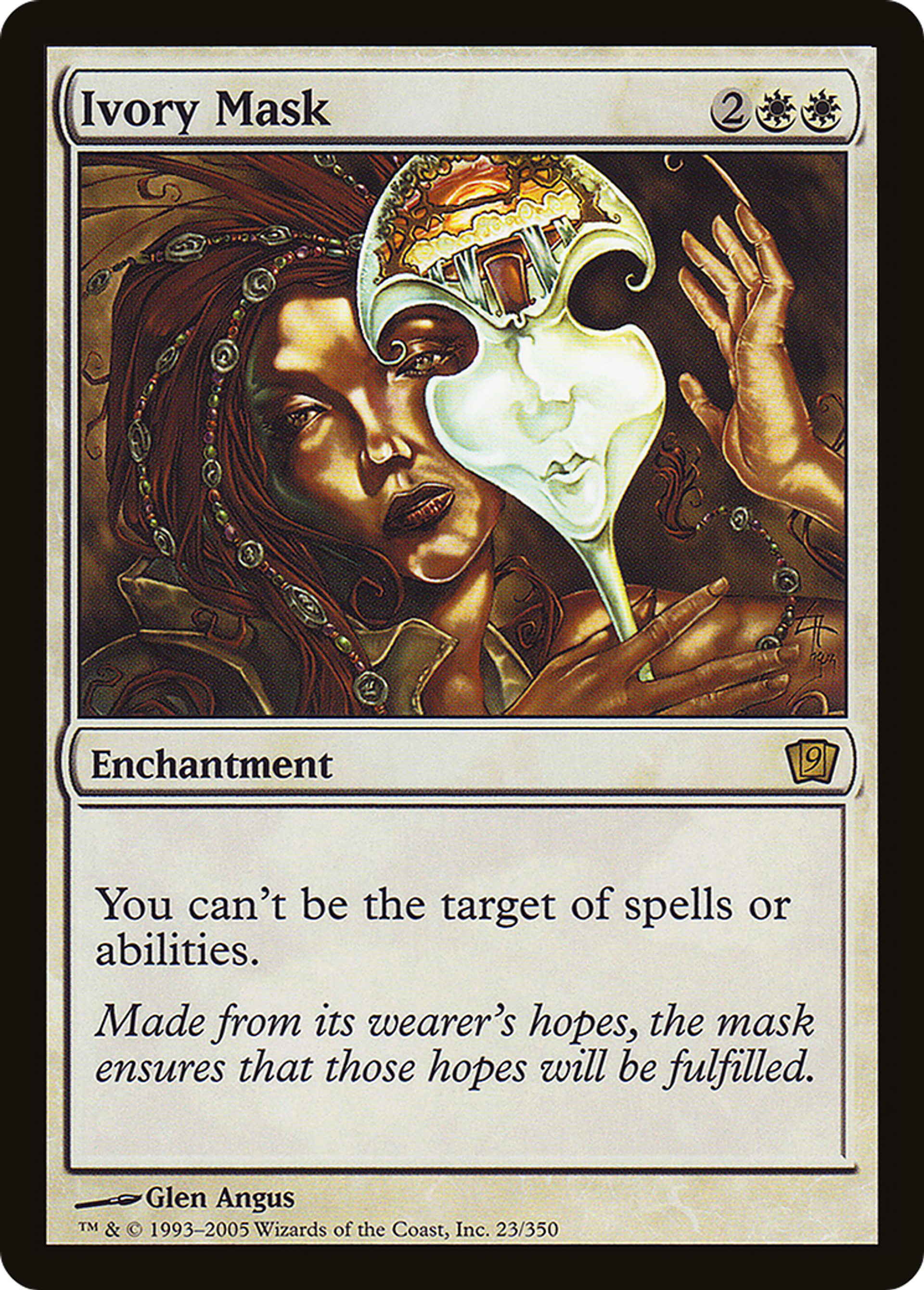 Masque d'ivoire — Ninth Edition — Magic: The Gathering