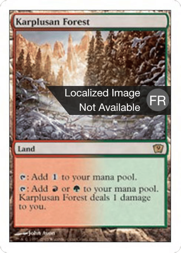 Forêt de Karpluse — Ninth Edition — Magic: The Gathering