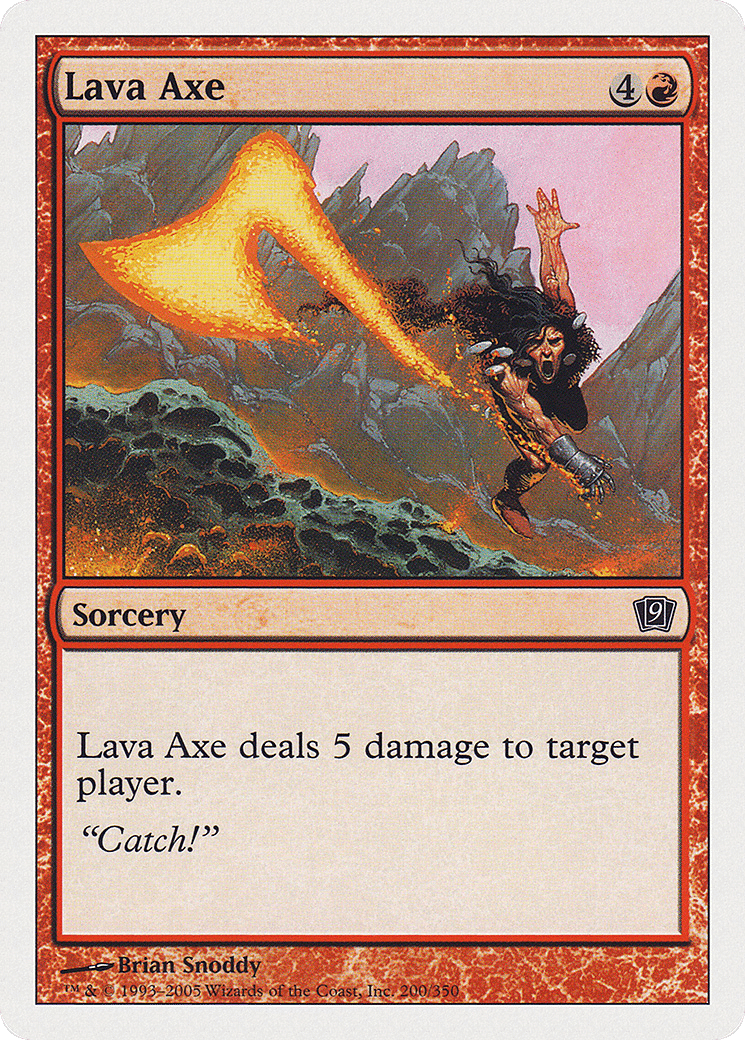 Lava Axe — Ninth Edition — Magic: The Gathering