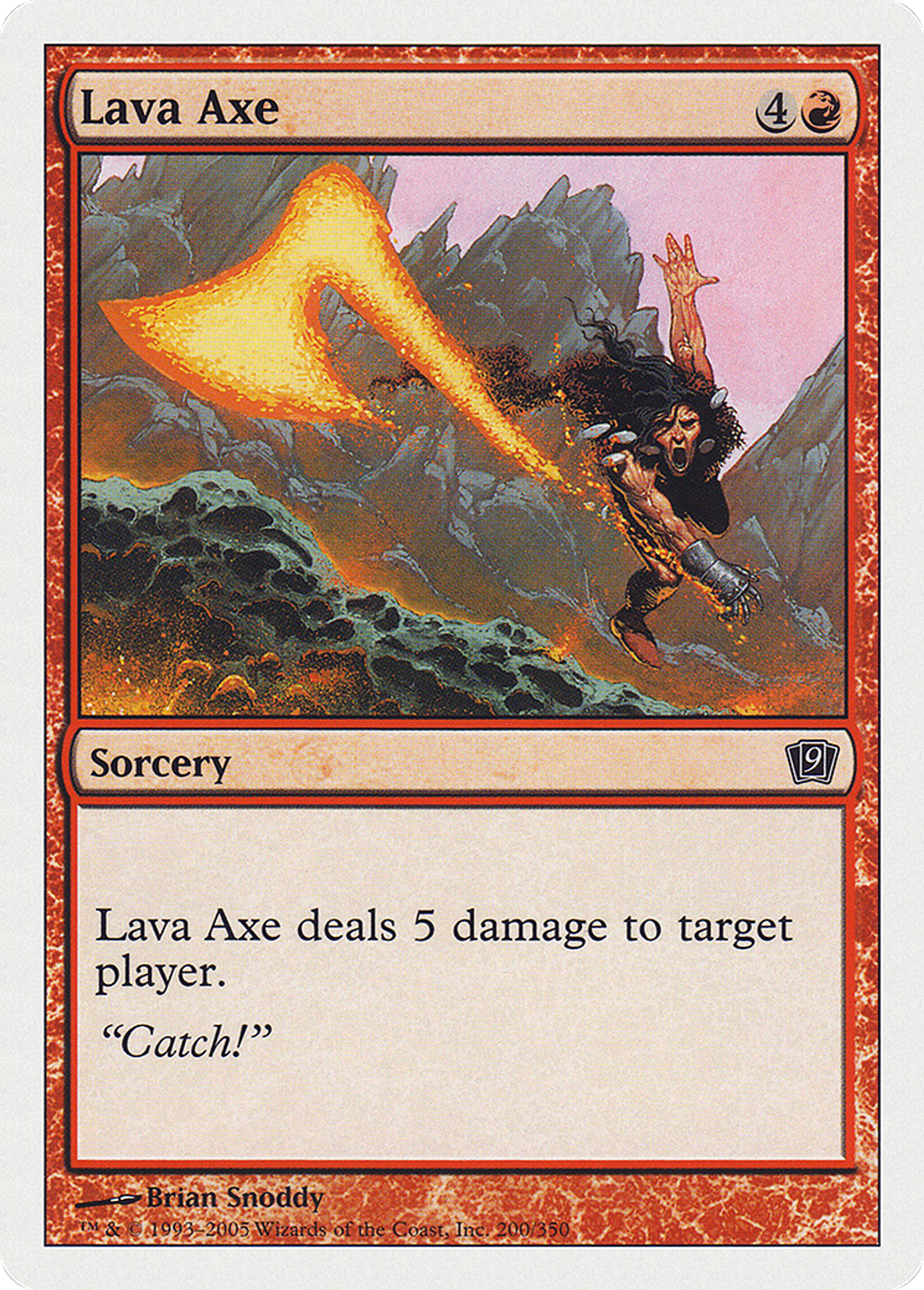Hache de lave — Ninth Edition — Magic: The Gathering