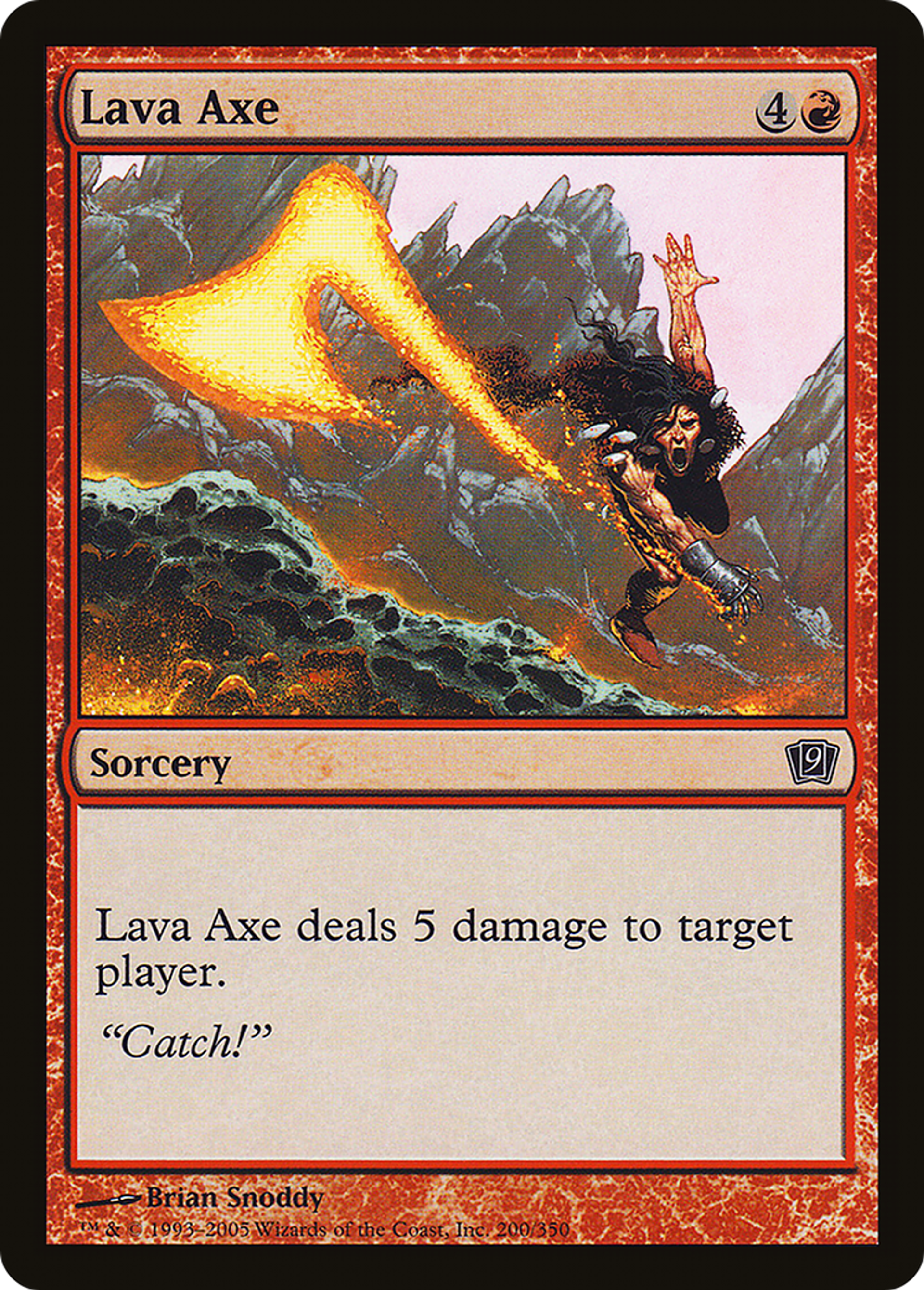 Hache de lave — Ninth Edition — Magic: The Gathering