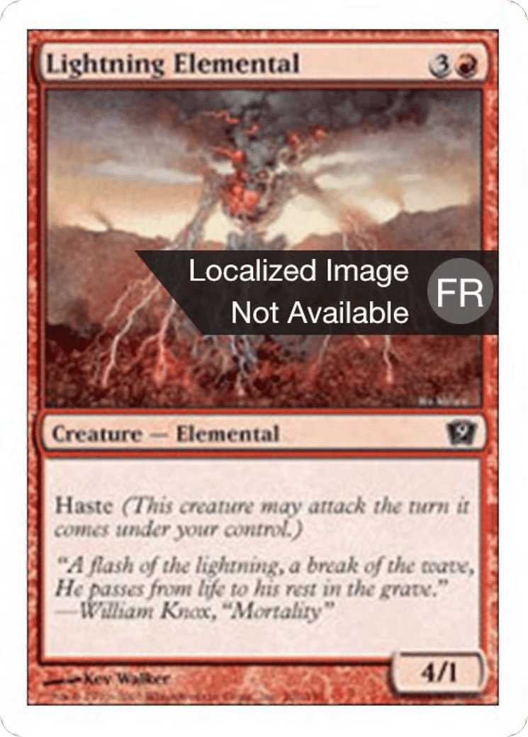 Élémental d'éclair — Ninth Edition — Magic: The Gathering