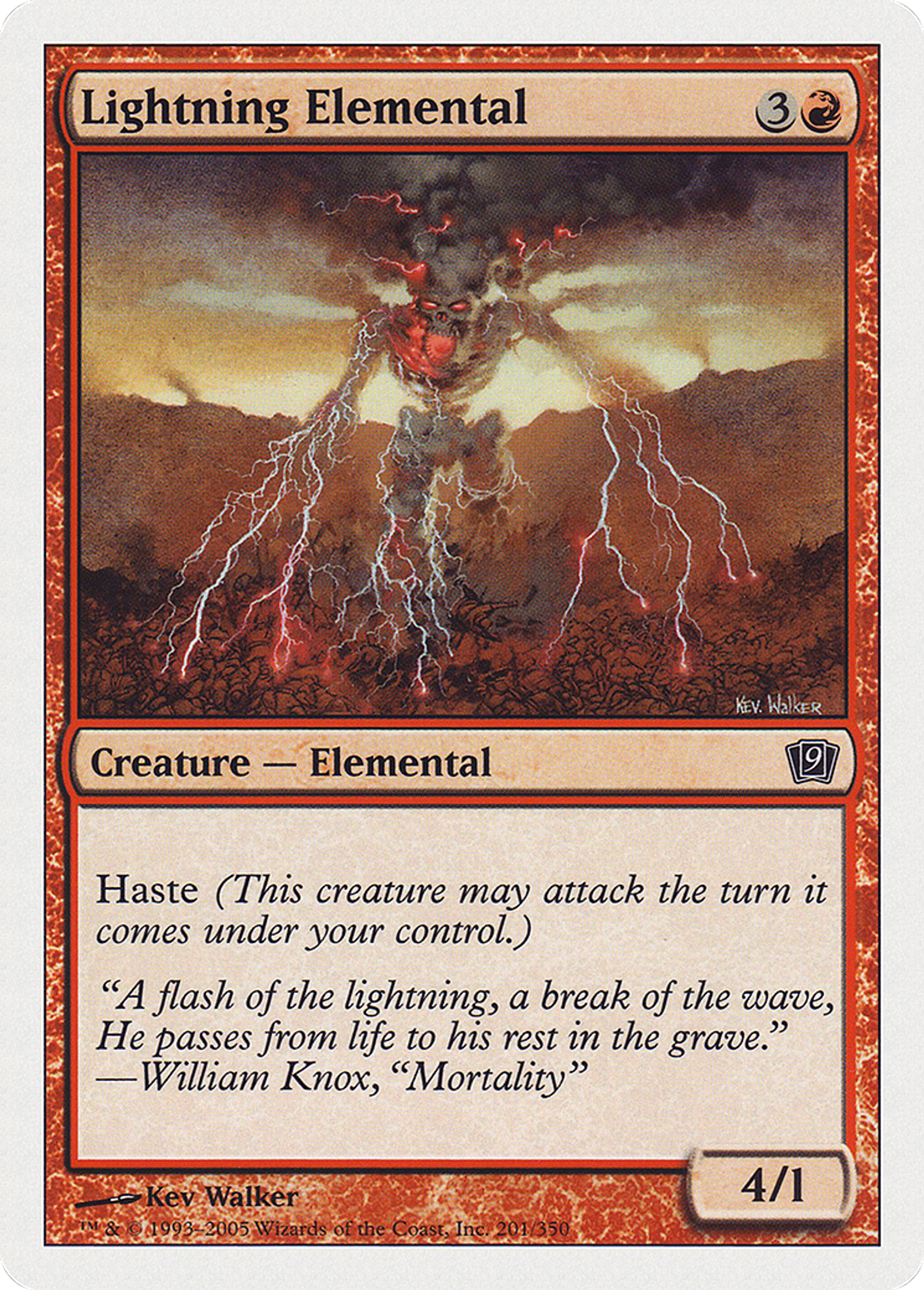 Élémental d'éclair — Ninth Edition — Magic: The Gathering