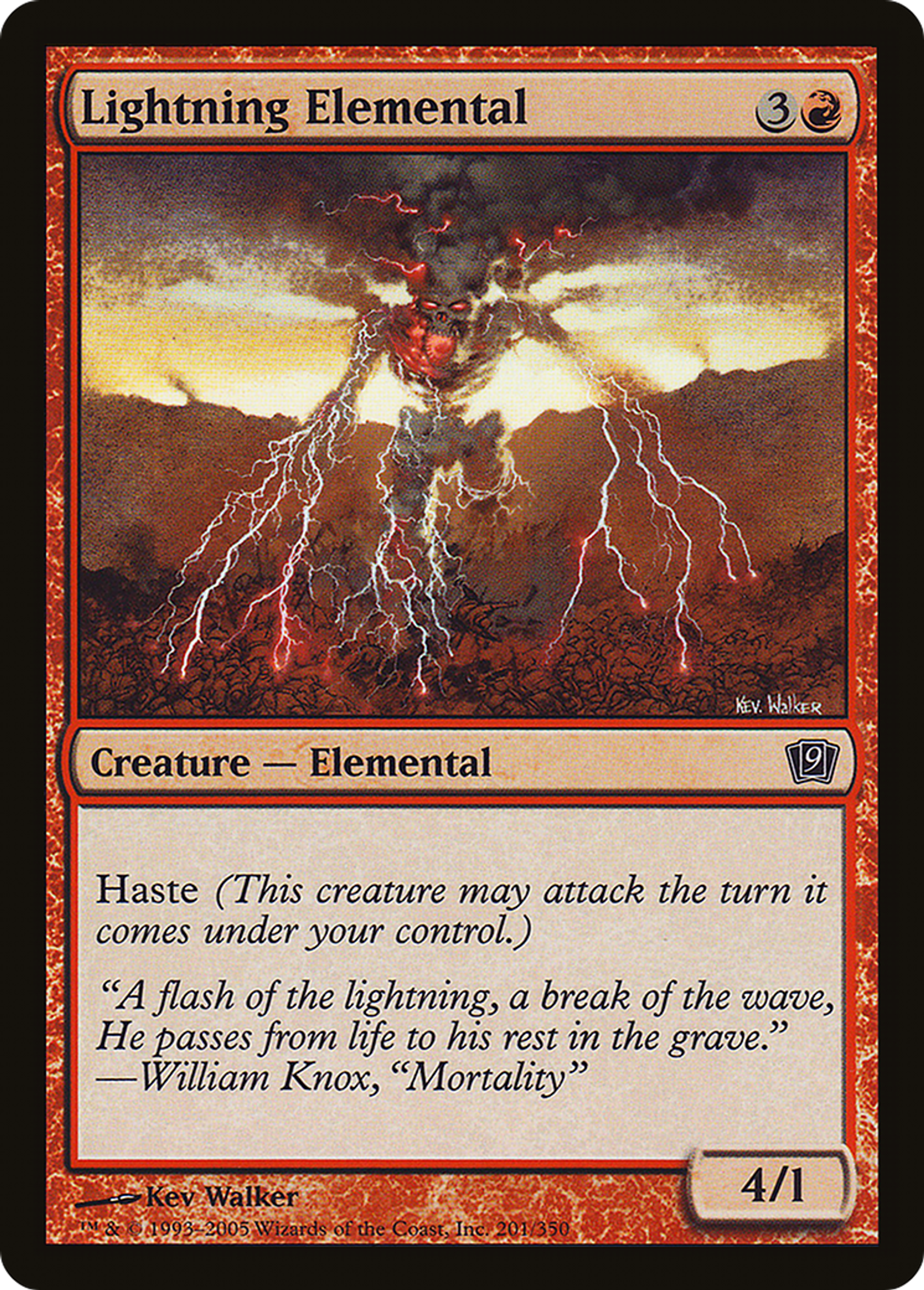 Élémental d'éclair — Ninth Edition — Magic: The Gathering