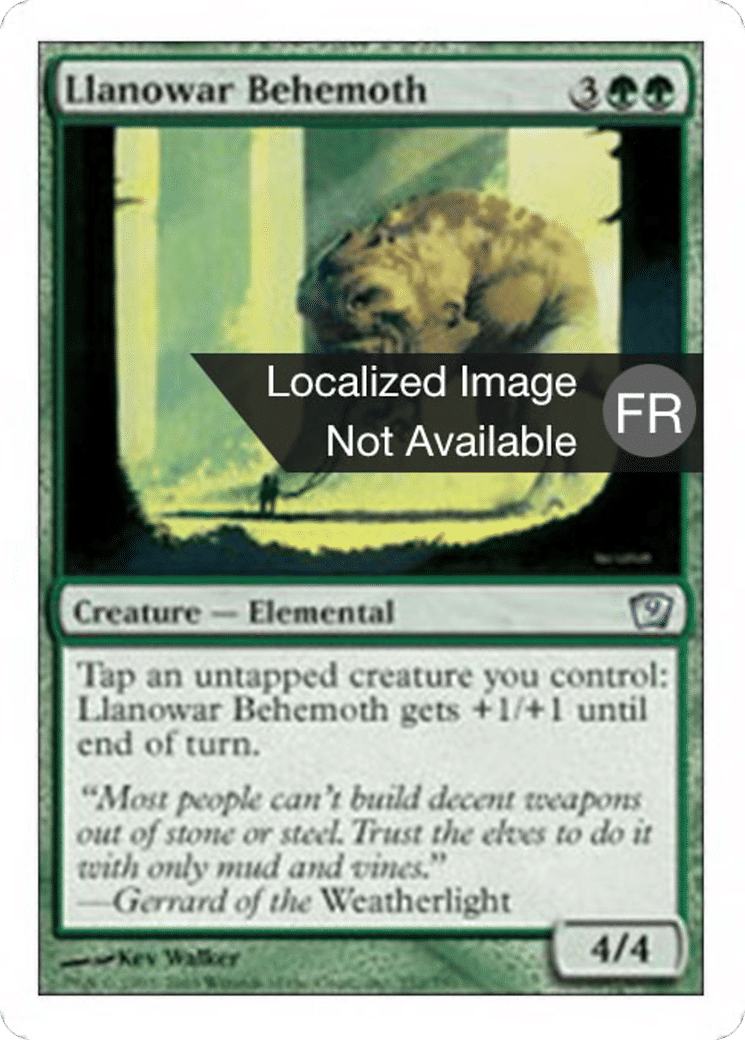 Béhémoth de Llanowar — Ninth Edition — Magic: The Gathering