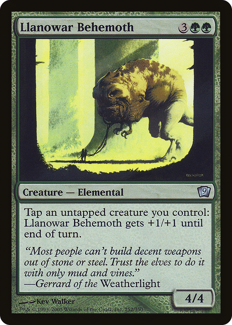 Llanowar Behemoth — Ninth Edition — Magic: The Gathering