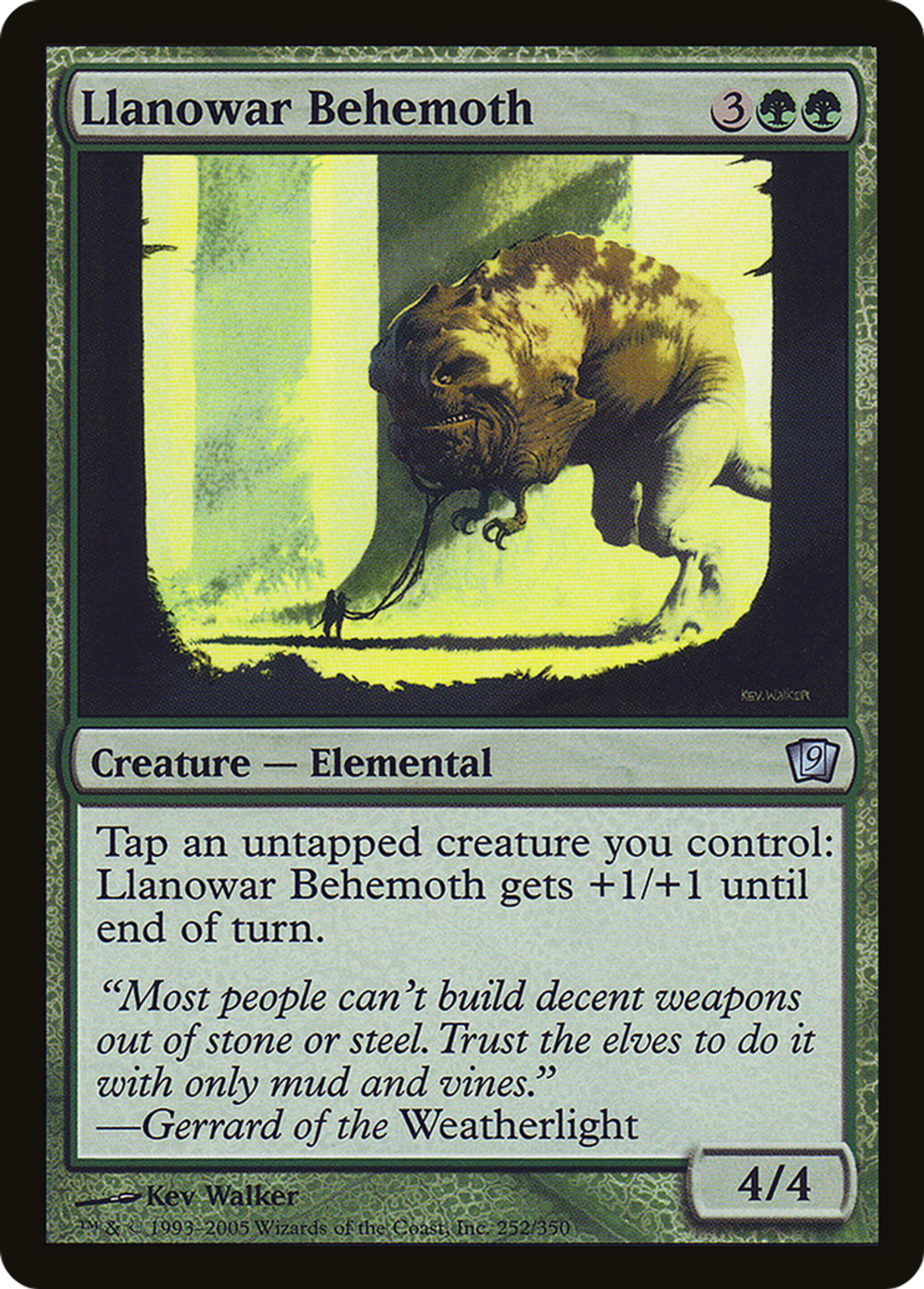 Llanowar Behemoth — Ninth Edition — Magic: The Gathering