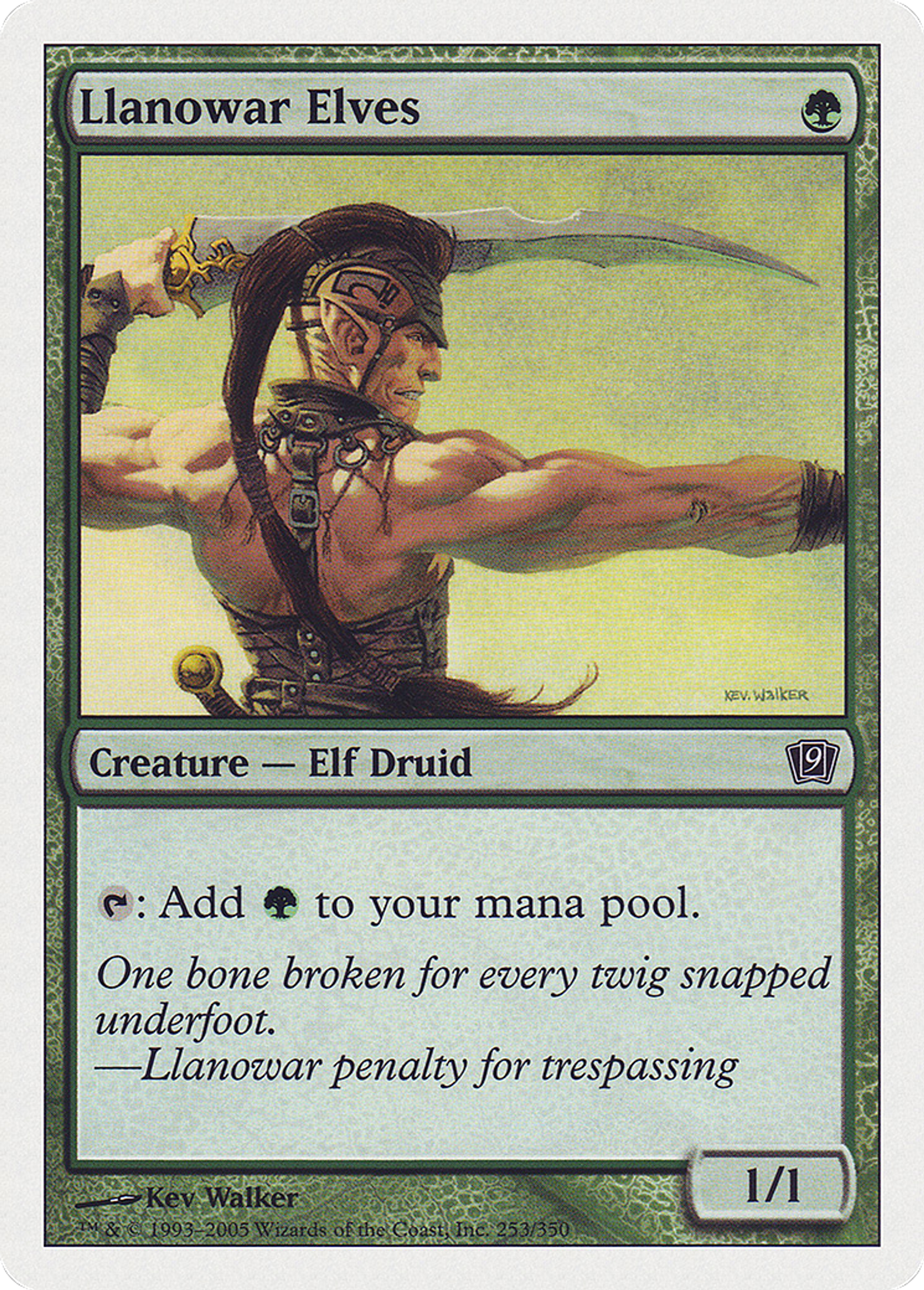 Elfes de Llanowar — Ninth Edition — Magic: The Gathering