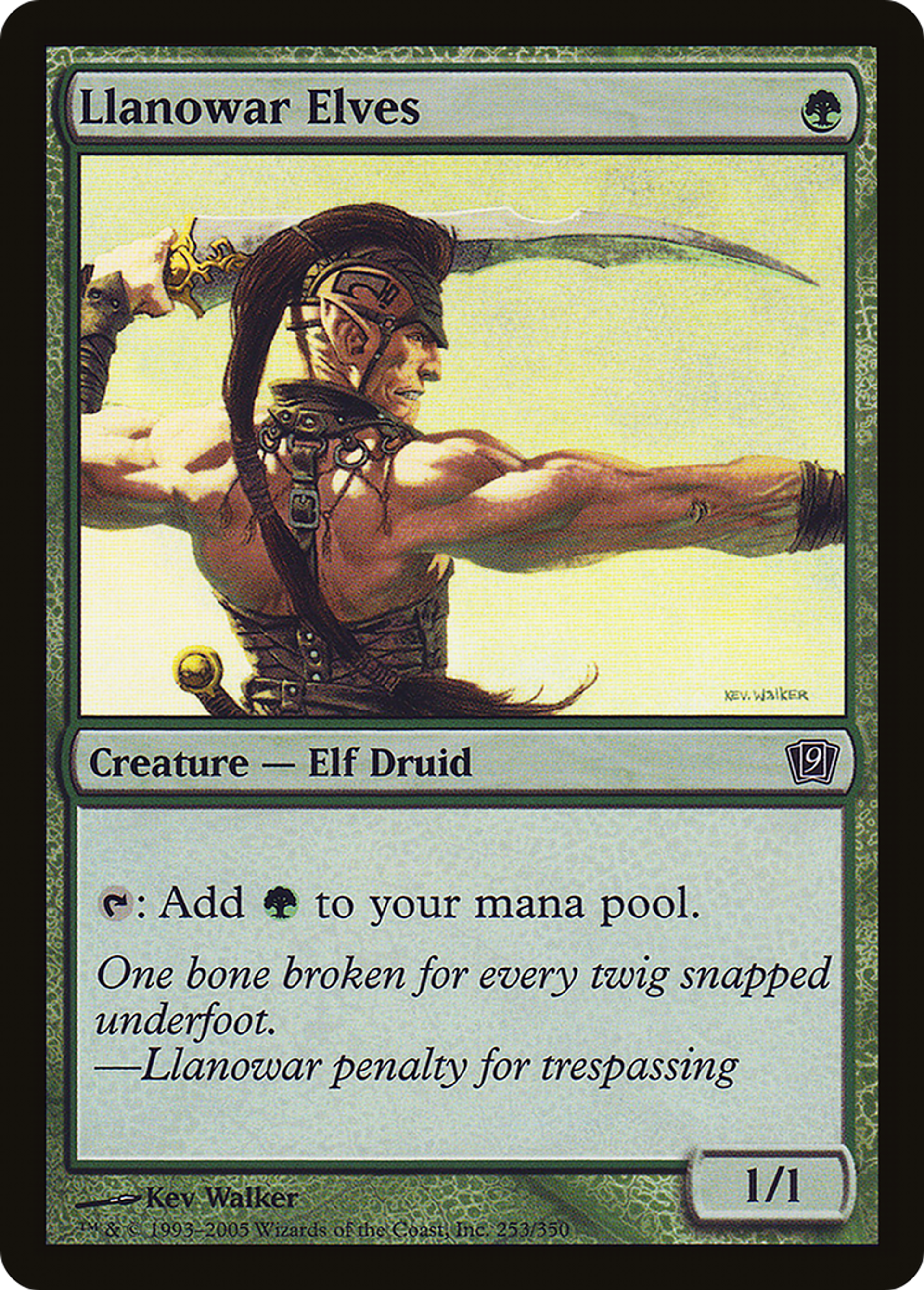 Elfes de Llanowar — Ninth Edition — Magic: The Gathering