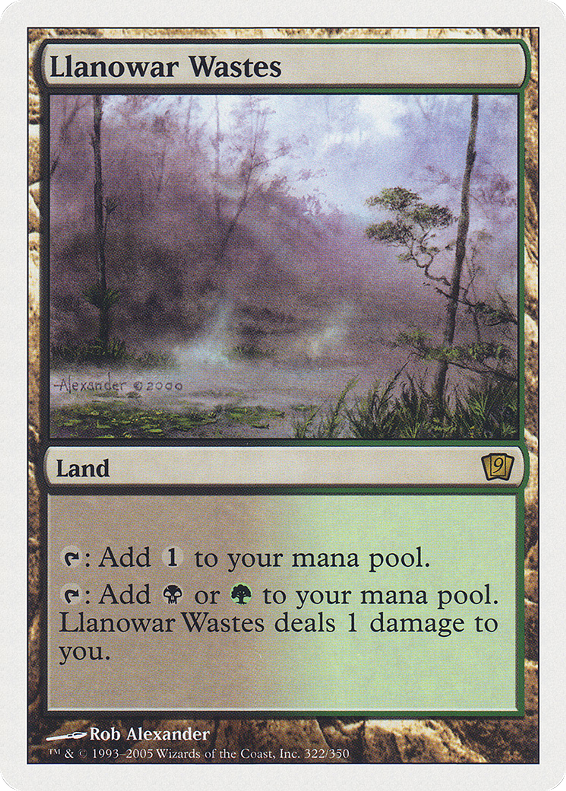 Landes de Llanowar — Ninth Edition — Magic: The Gathering