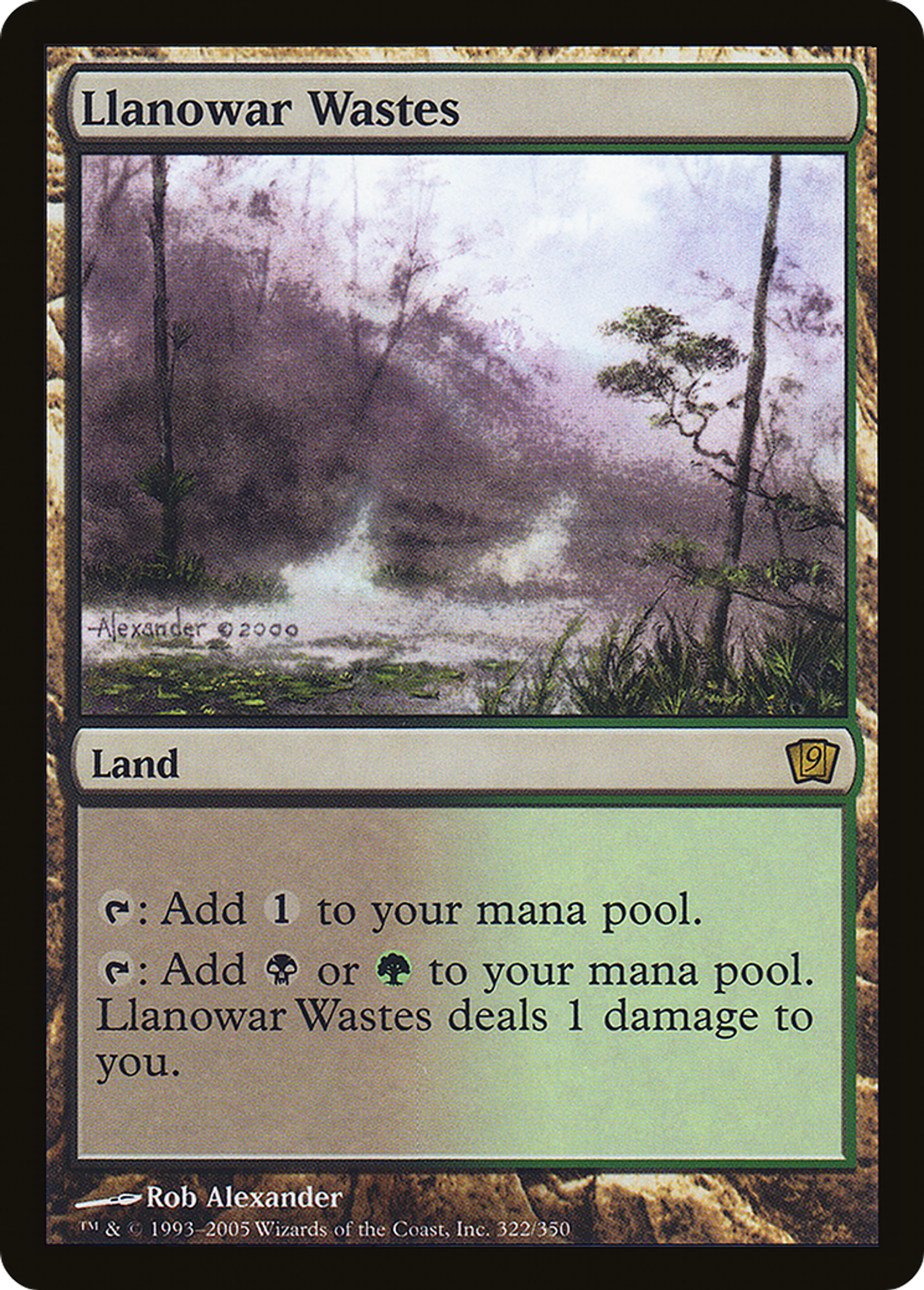 Landes de Llanowar — Ninth Edition — Magic: The Gathering