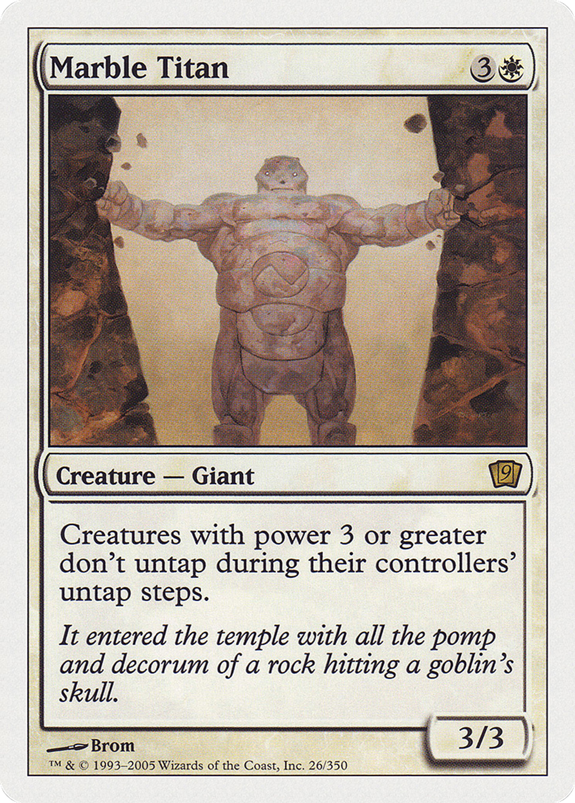 Titan de marbre — Ninth Edition — Magic: The Gathering