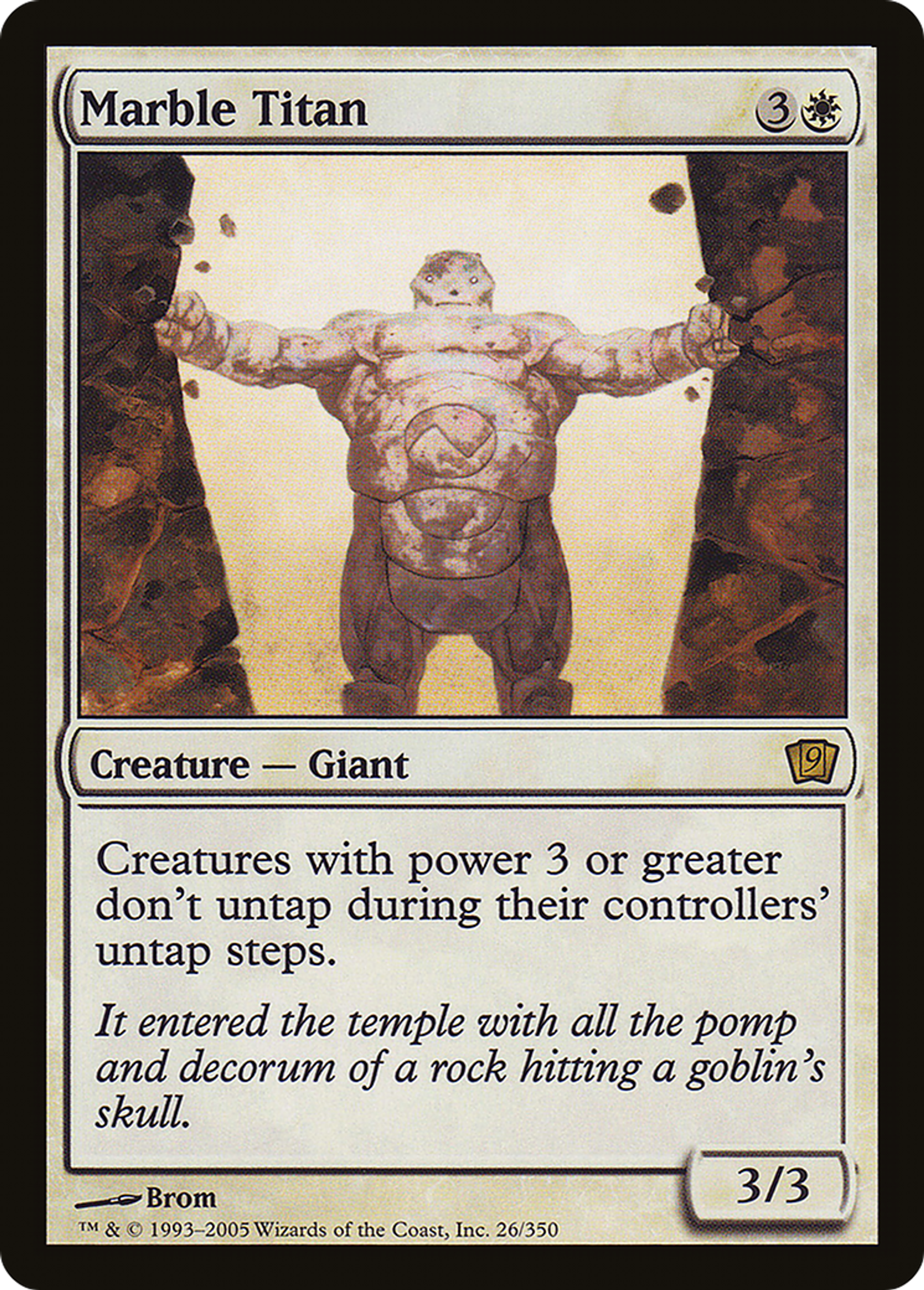 Titan de marbre — Ninth Edition — Magic: The Gathering