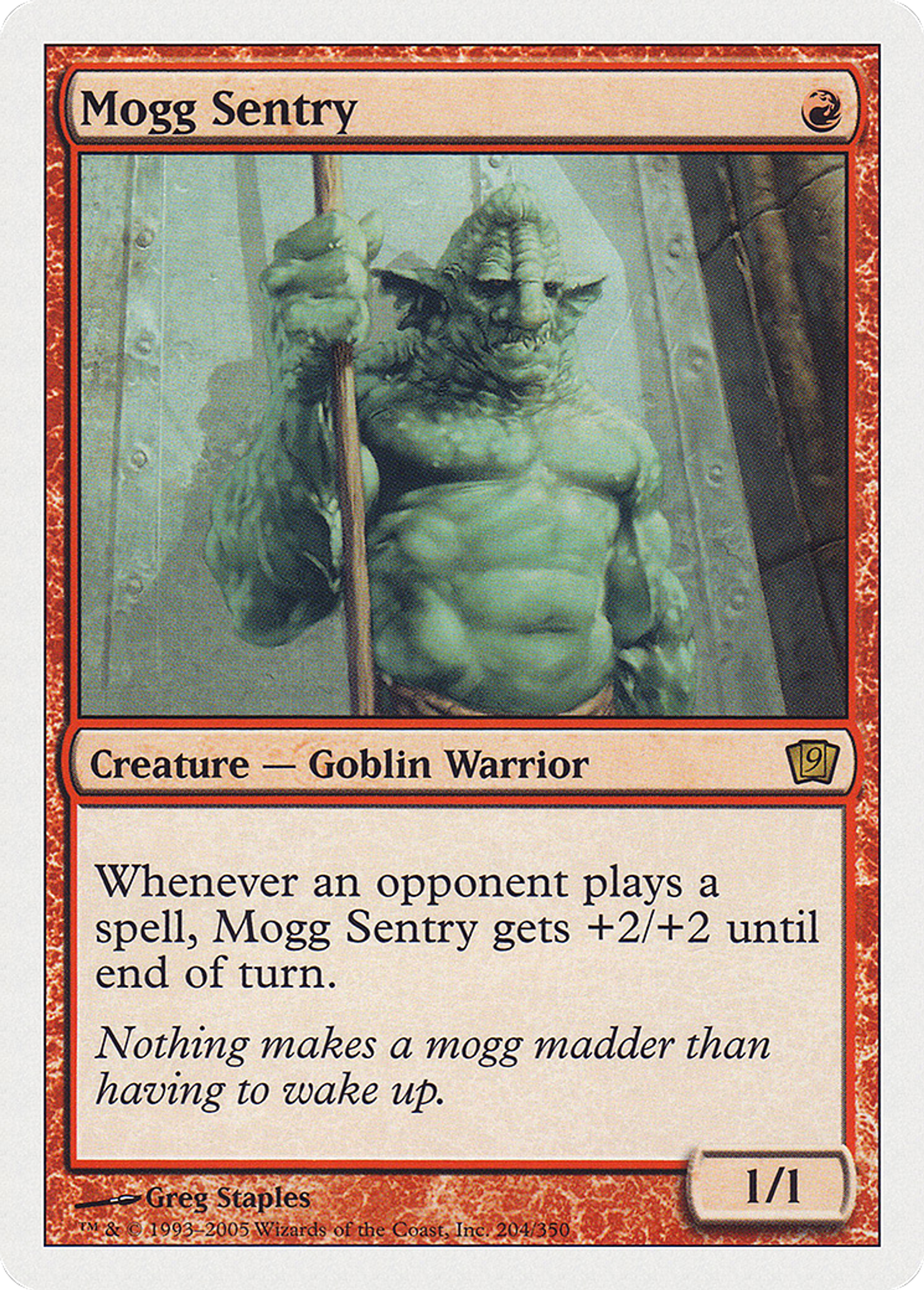 Sentinelle mogg — Ninth Edition — Magic: The Gathering