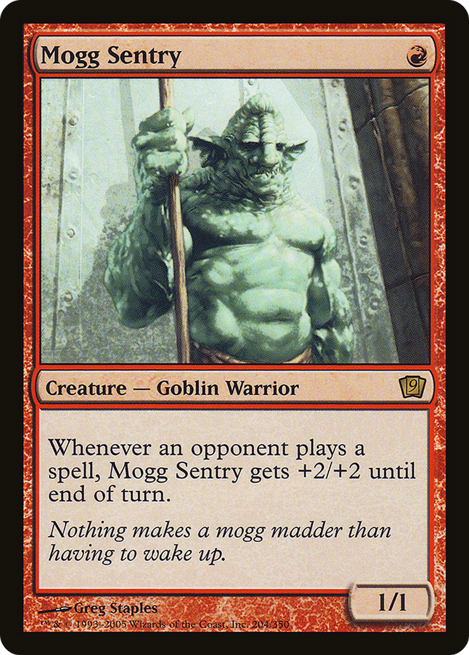 Sentinelle mogg — Ninth Edition — Magic: The Gathering