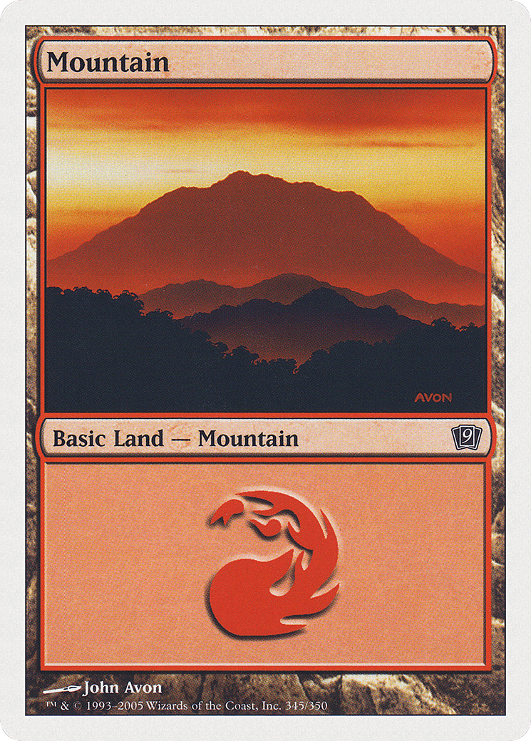 Mountain — Ninth Edition — Magic: The Gathering
