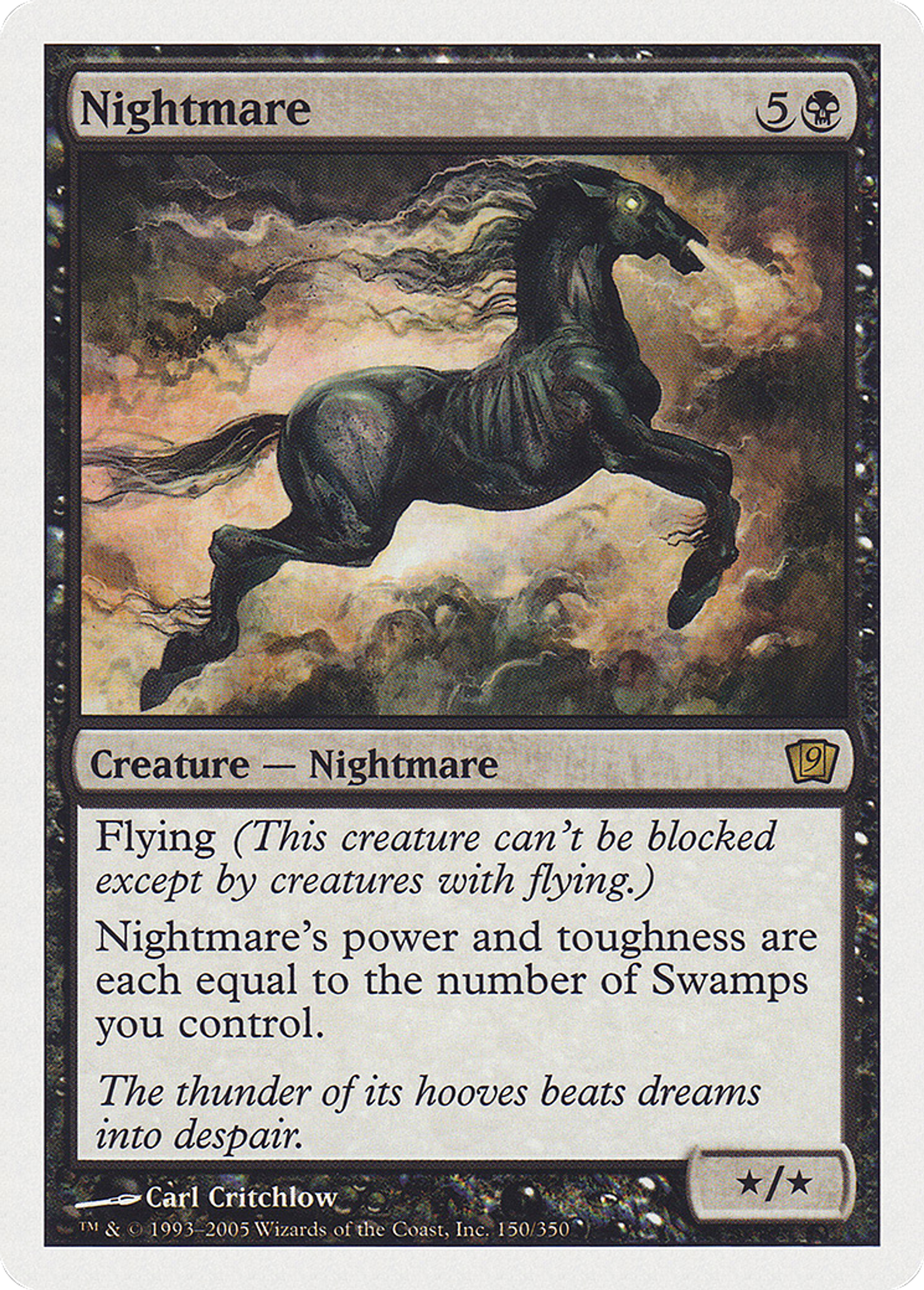 Cheval de cauchemar — Ninth Edition — Magic: The Gathering