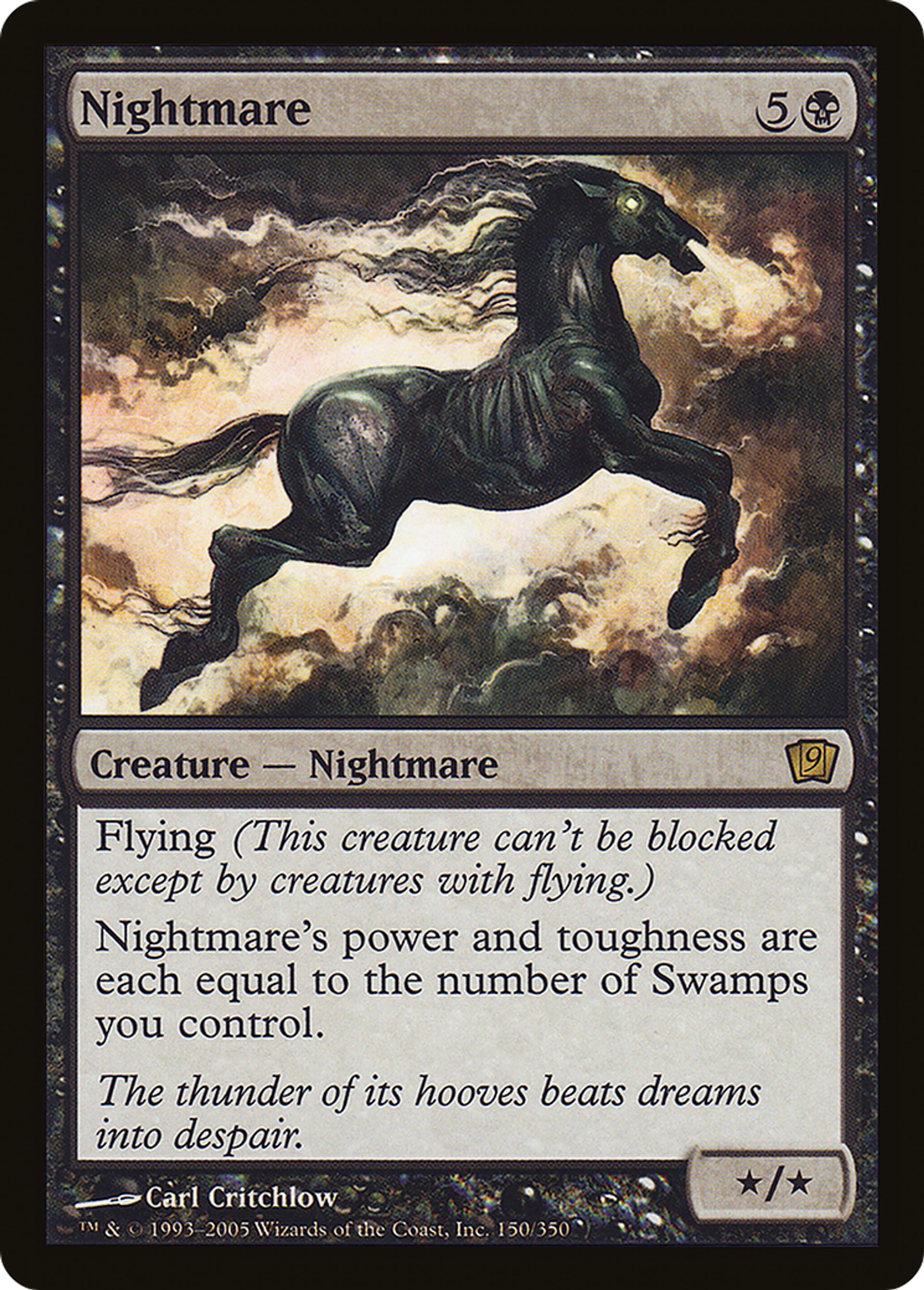 Cheval de cauchemar — Ninth Edition — Magic: The Gathering