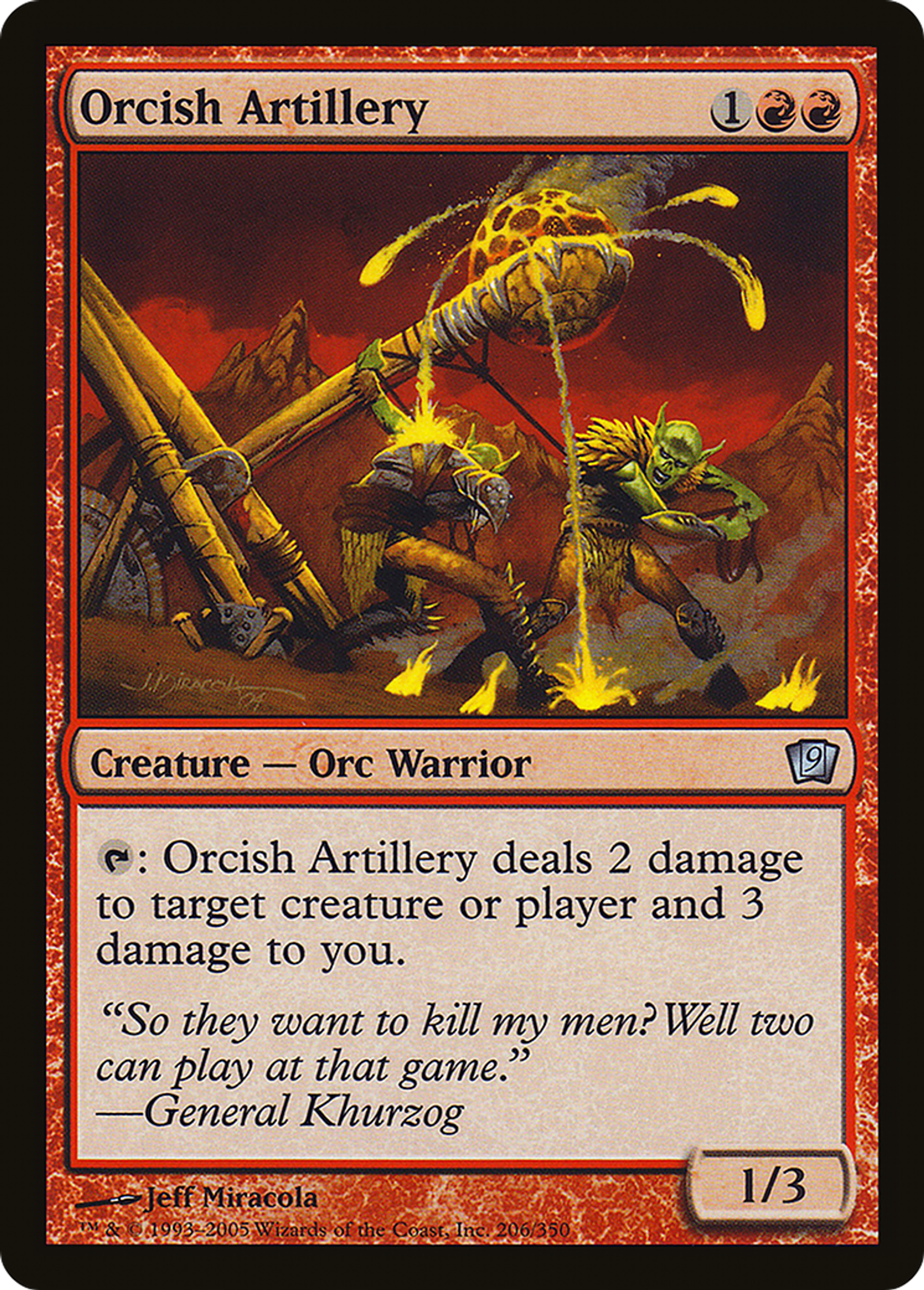 Artillerie orque — Ninth Edition — Magic: The Gathering