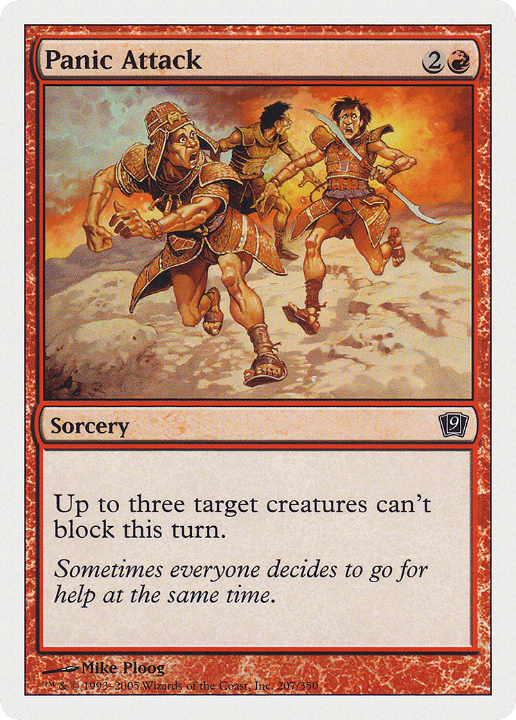 Panic Attack — Ninth Edition — Magic: The Gathering