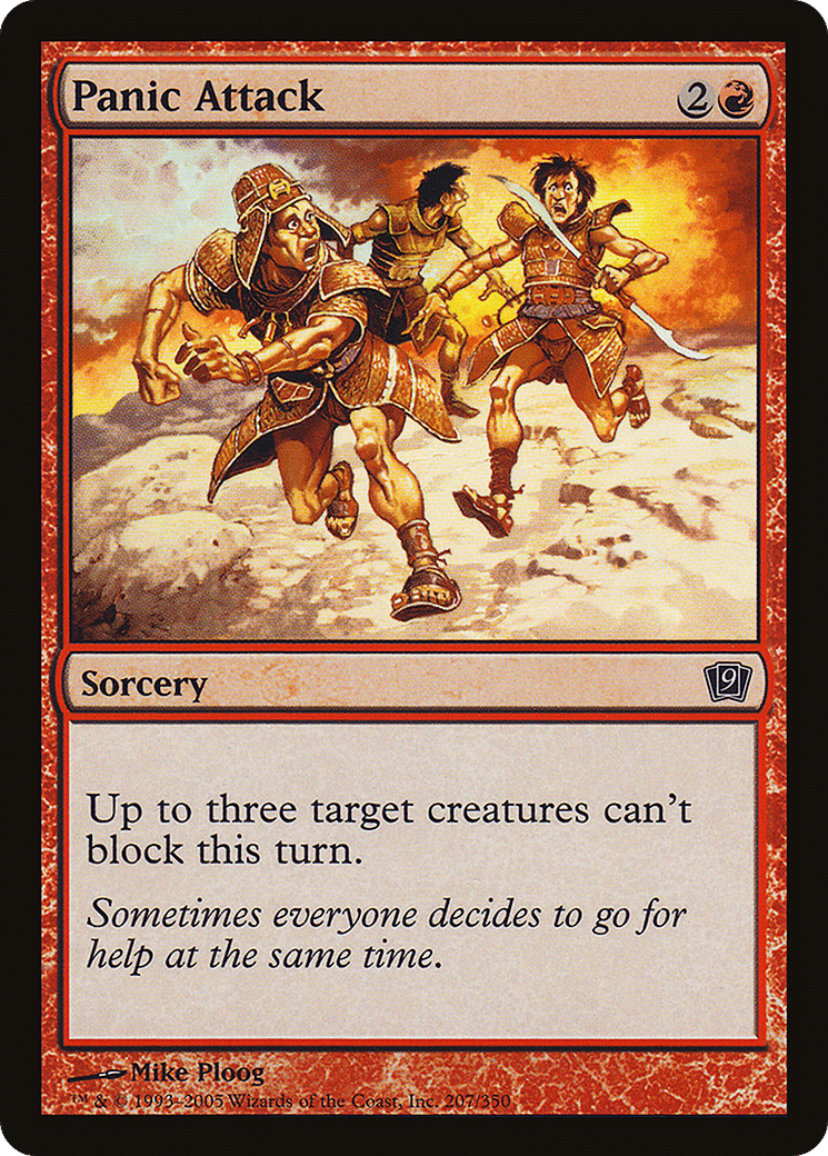 Panic Attack — Ninth Edition — Magic: The Gathering