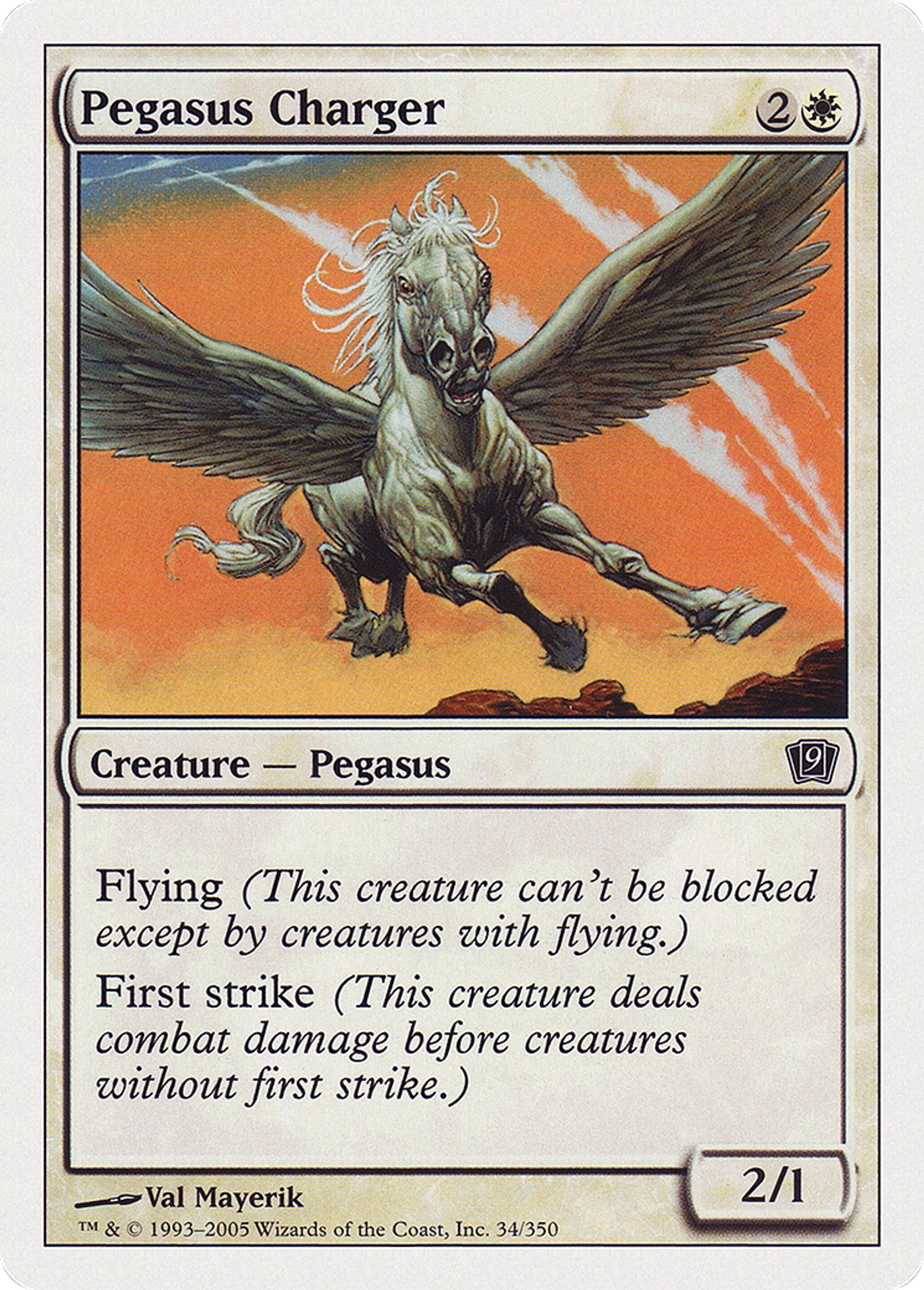 Pégase de bataille — Ninth Edition — Magic: The Gathering