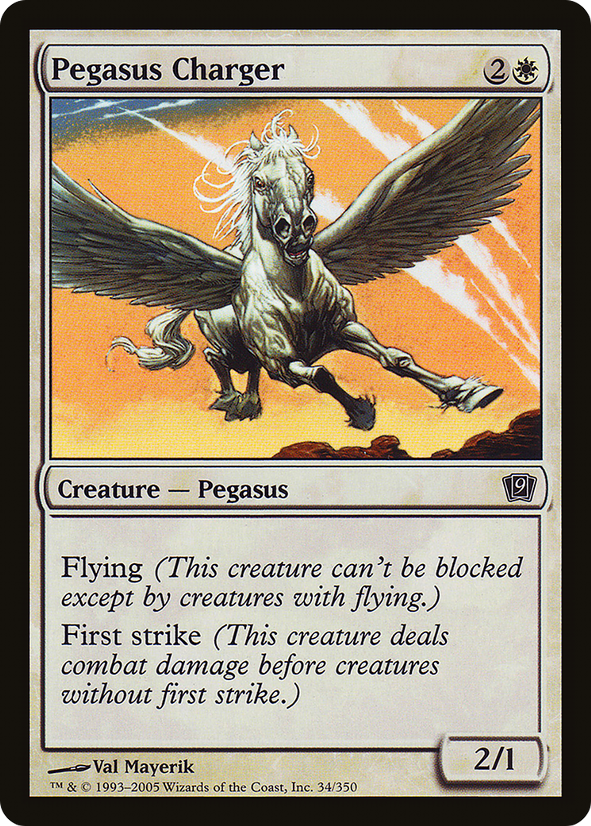 Pégase de bataille — Ninth Edition — Magic: The Gathering