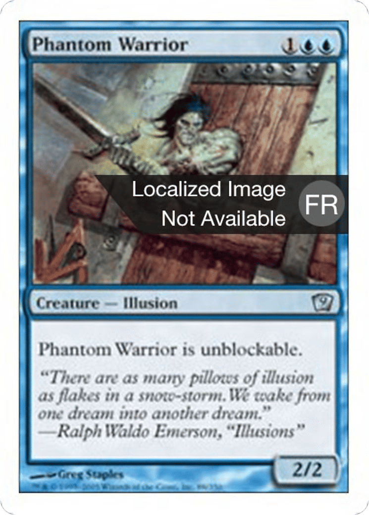 Guerrier fantomatique — Ninth Edition — Magic: The Gathering