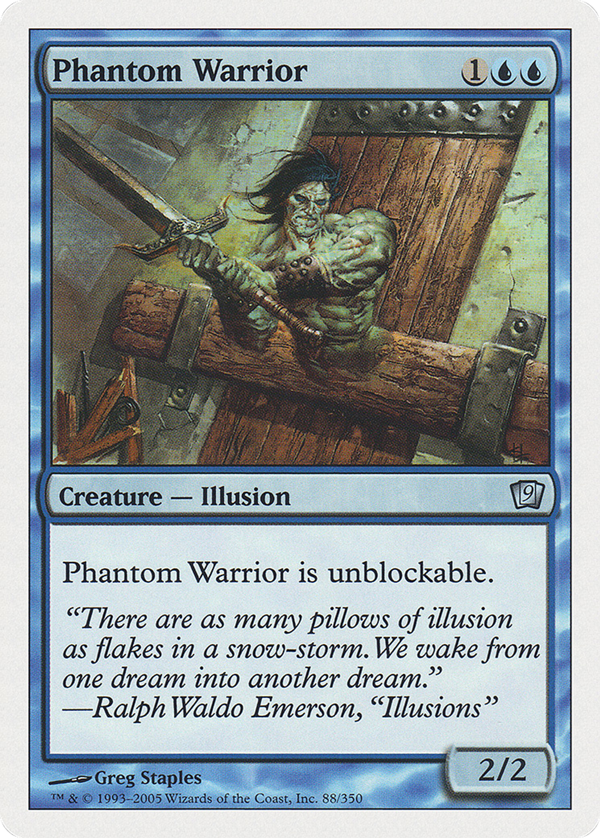 Guerrier fantomatique — Ninth Edition — Magic: The Gathering