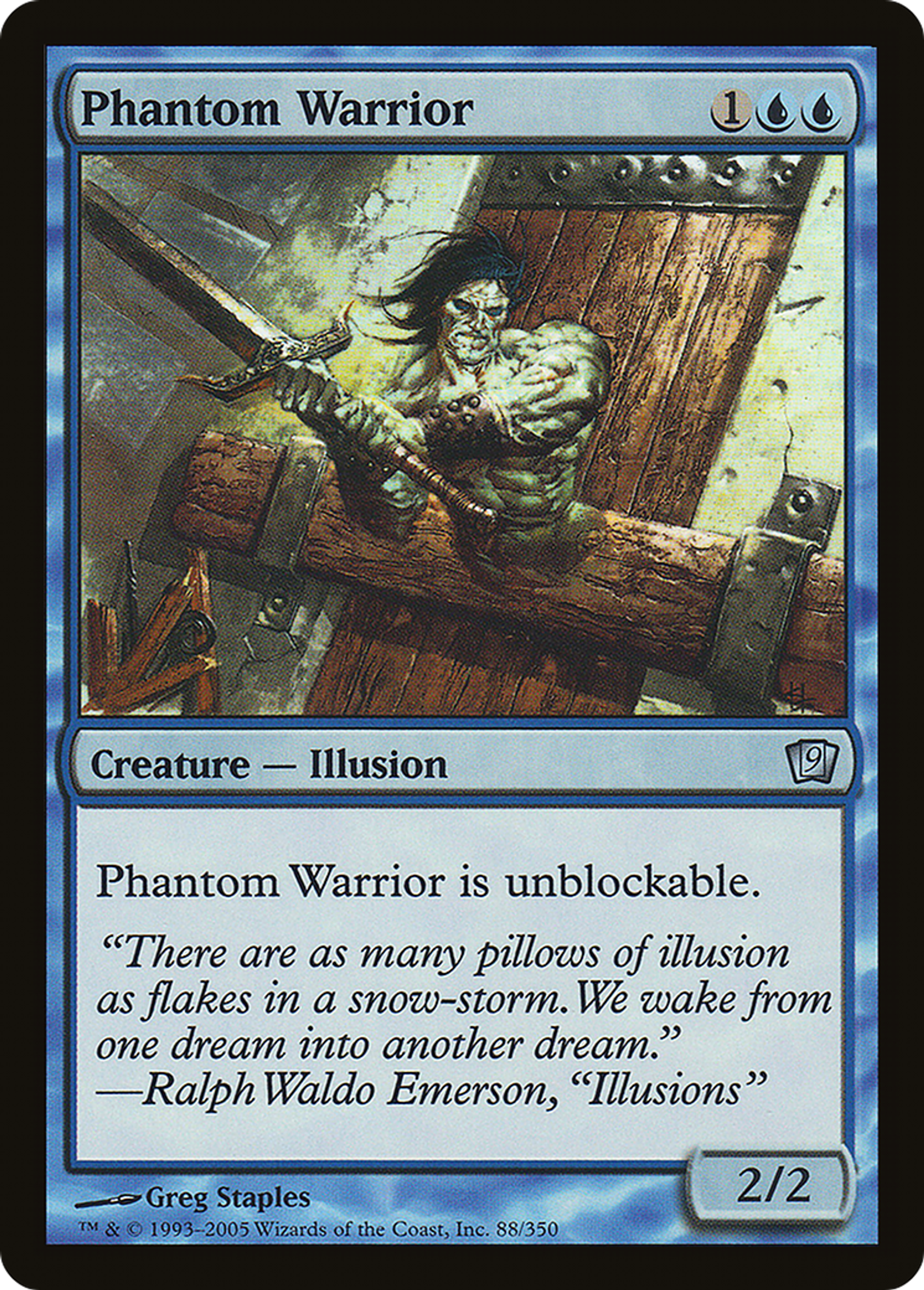 Guerrier fantomatique — Ninth Edition — Magic: The Gathering
