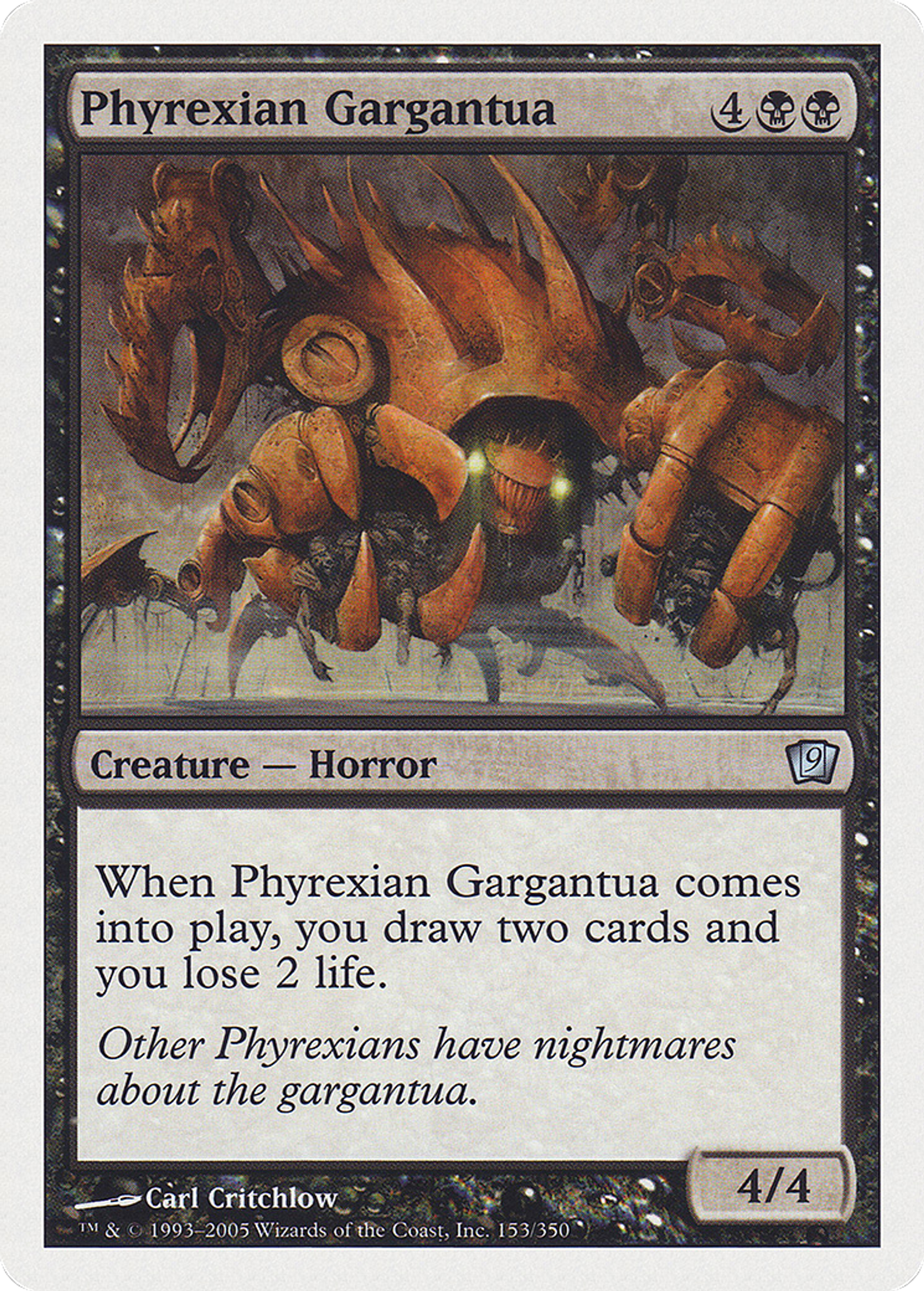 Gargantua phyrexian — Ninth Edition — Magic: The Gathering