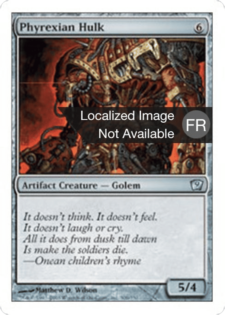 Carcasse phyrexiane — Ninth Edition — Magic: The Gathering