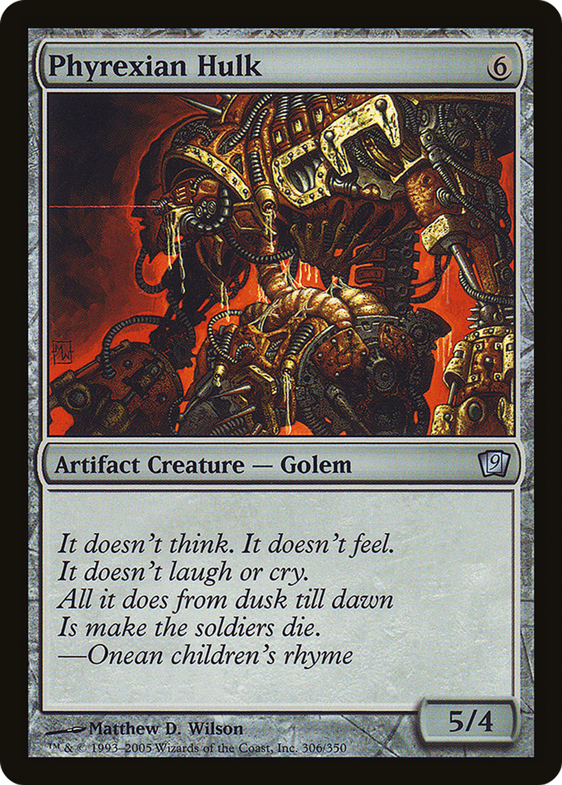 Carcasse phyrexiane — Ninth Edition — Magic: The Gathering