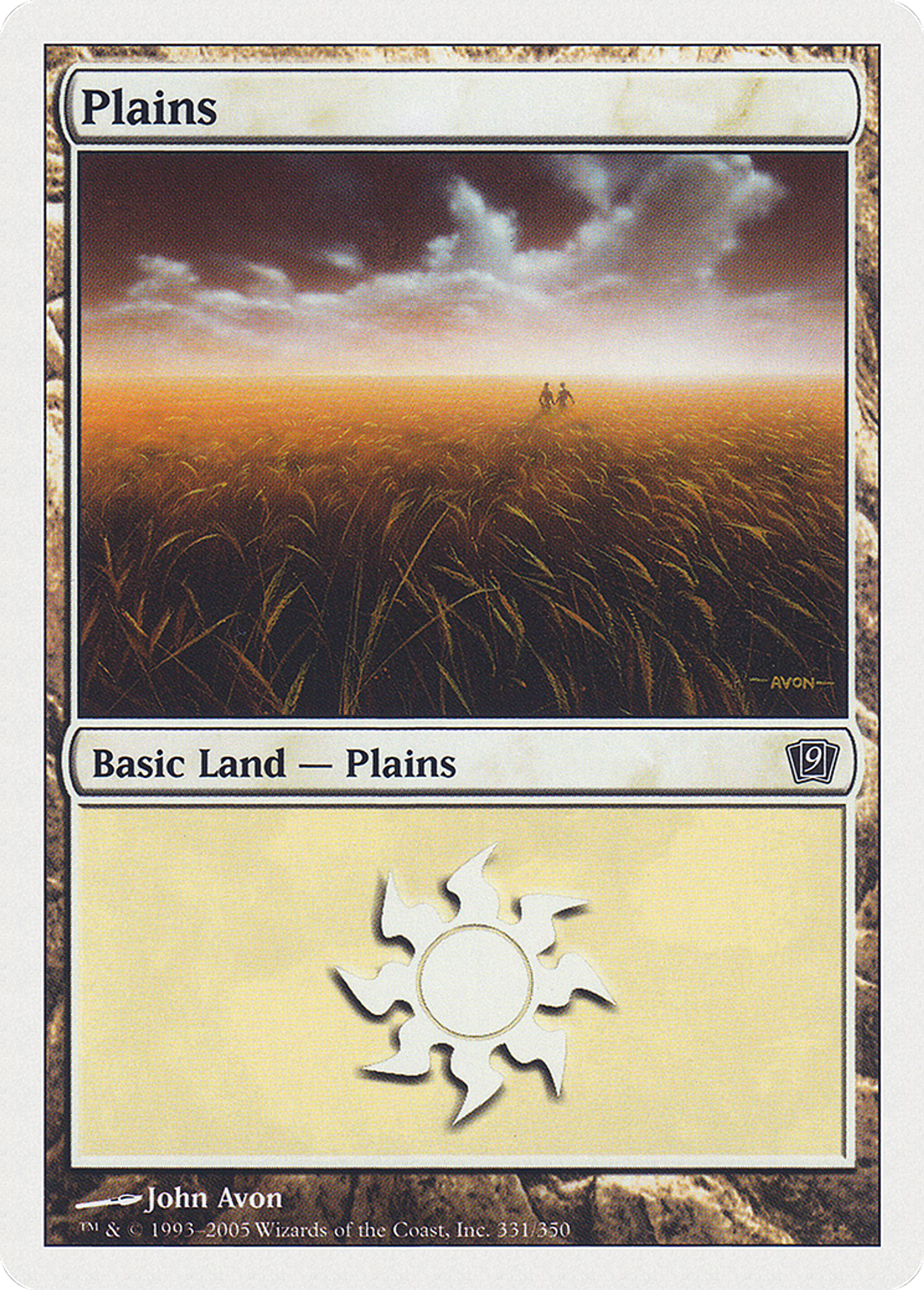 Plaine — Ninth Edition — Magic: The Gathering