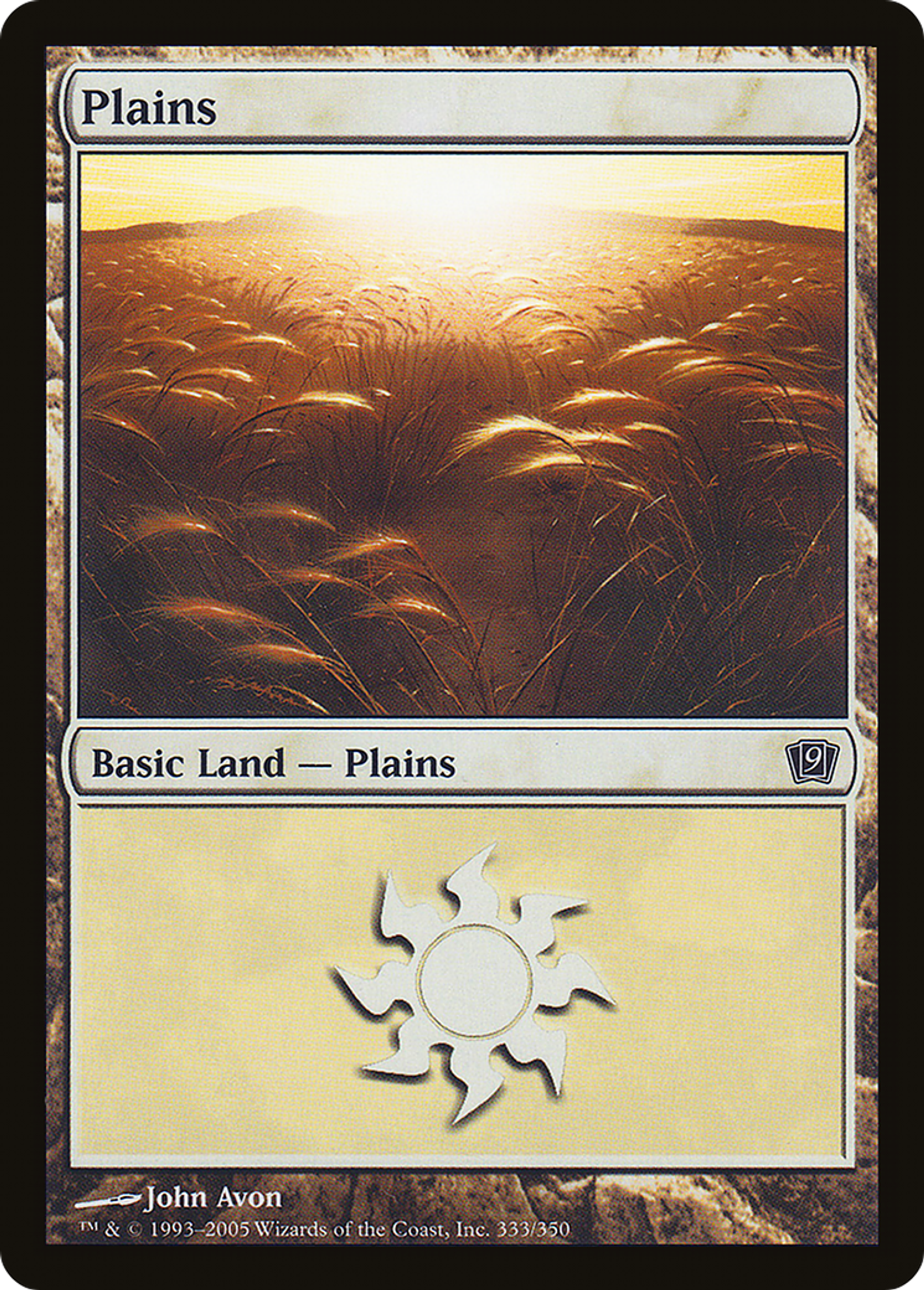 Plaine — Ninth Edition — Magic: The Gathering
