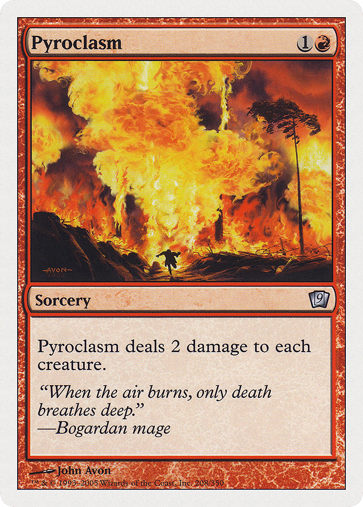 Pyroclasm — Ninth Edition — Magic: The Gathering