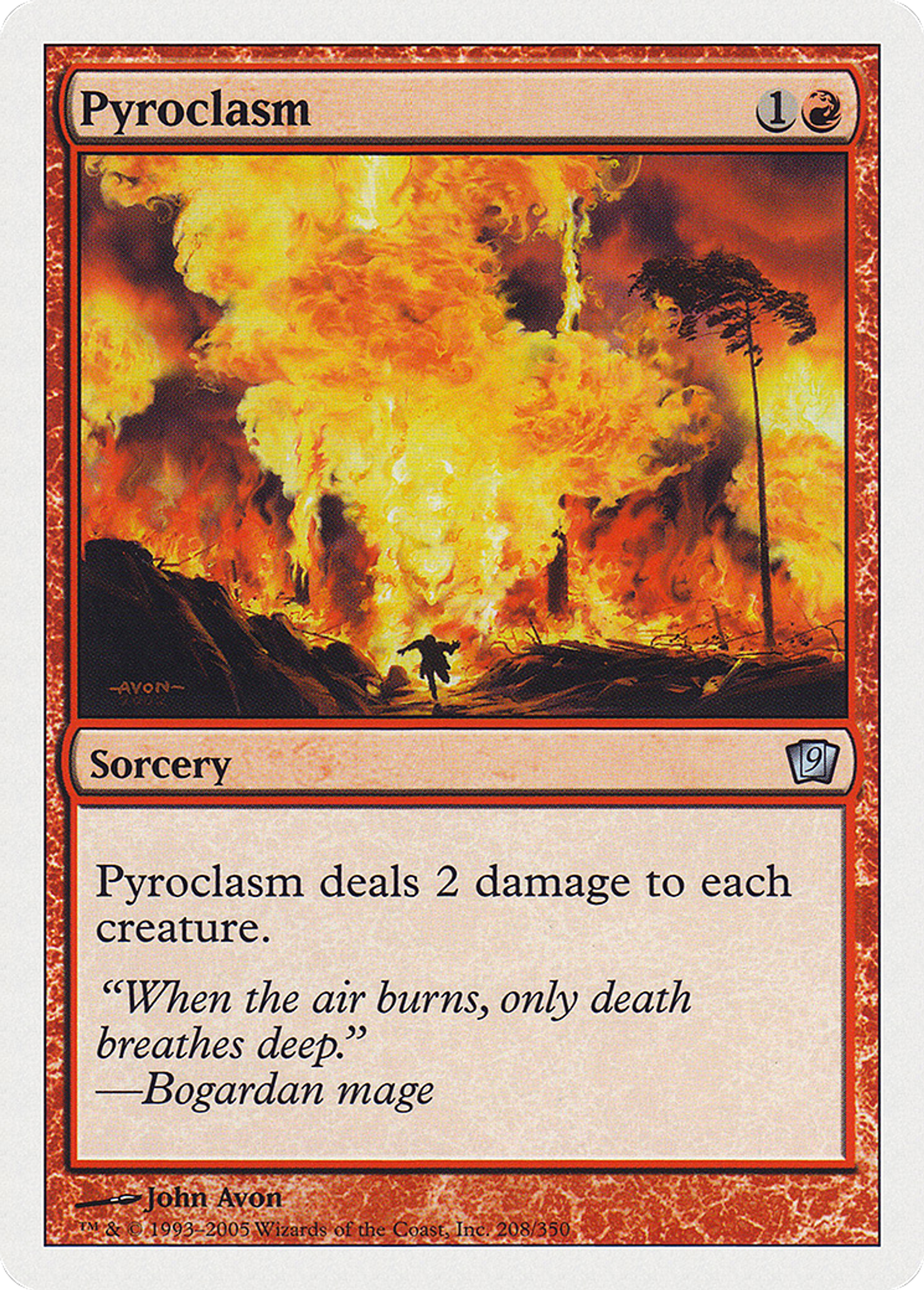 Pyroclasme — Ninth Edition — Magic: The Gathering