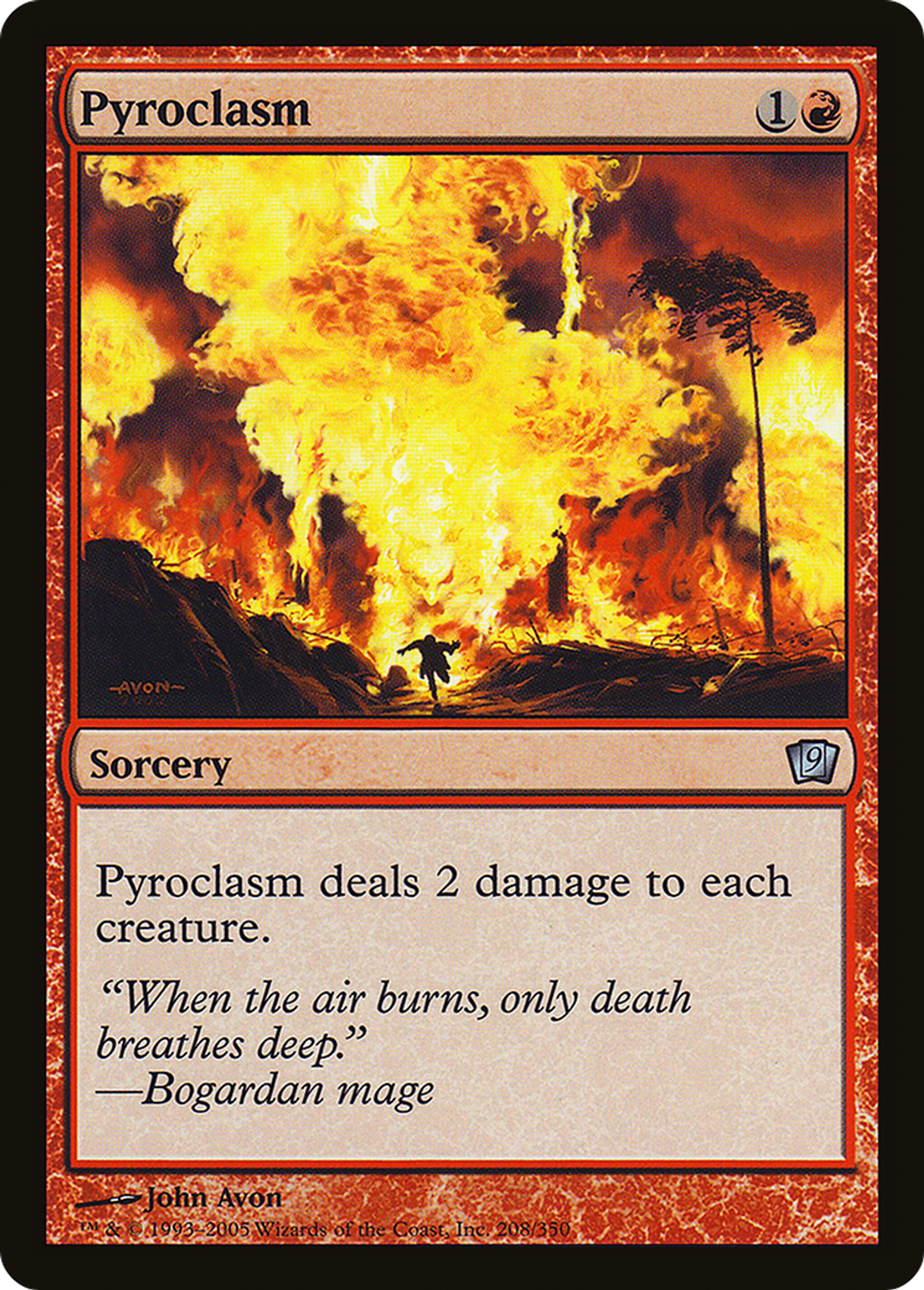 Pyroclasme — Ninth Edition — Magic: The Gathering