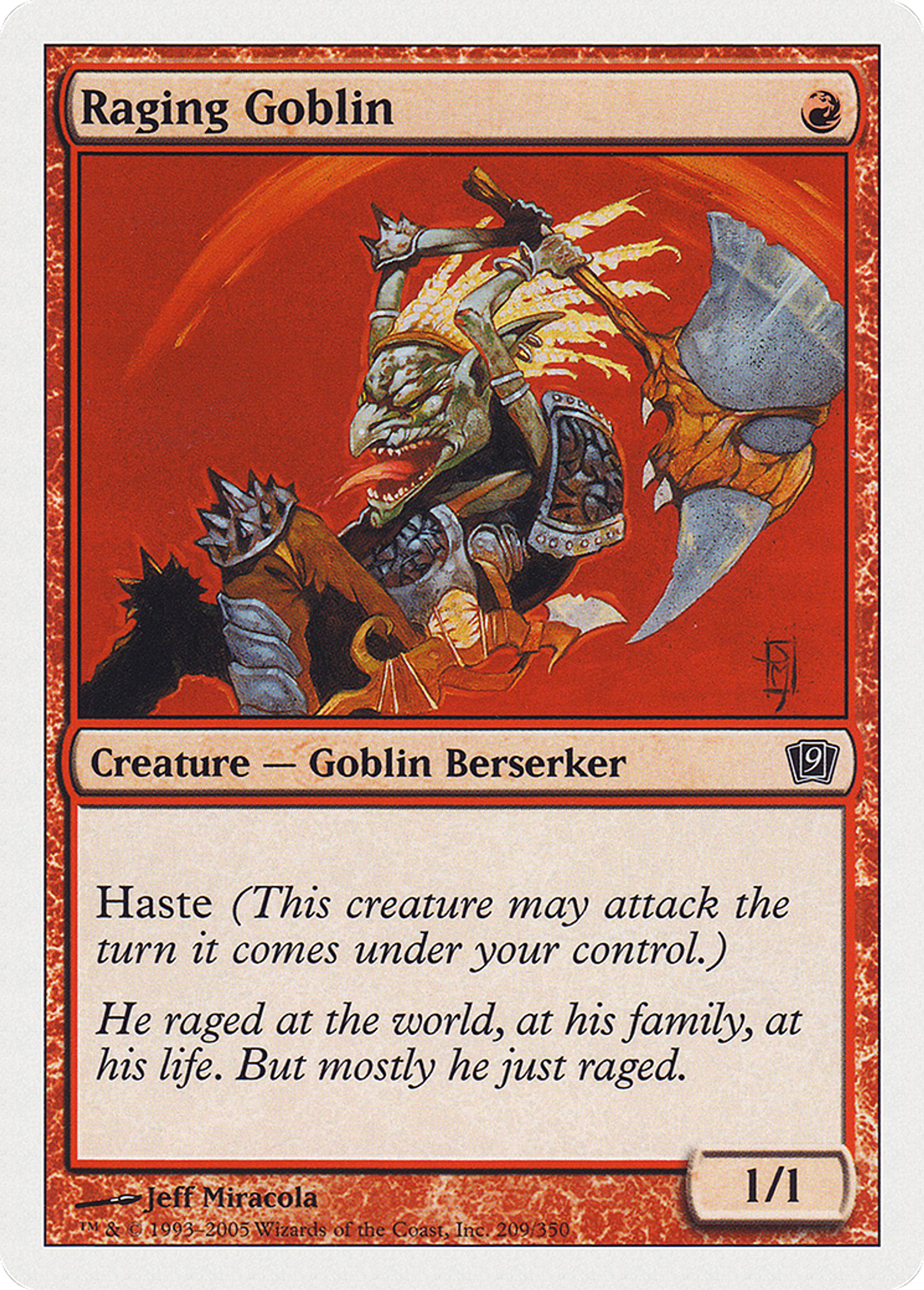 Gobelin enragé — Ninth Edition — Magic: The Gathering