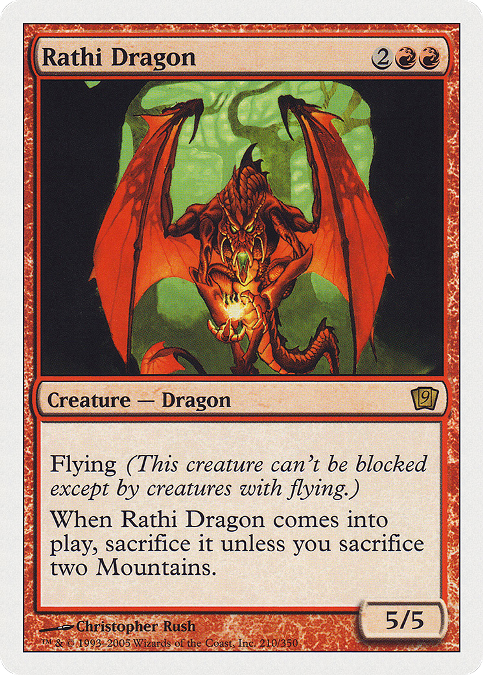 Dragon rajhi — Ninth Edition — Magic: The Gathering