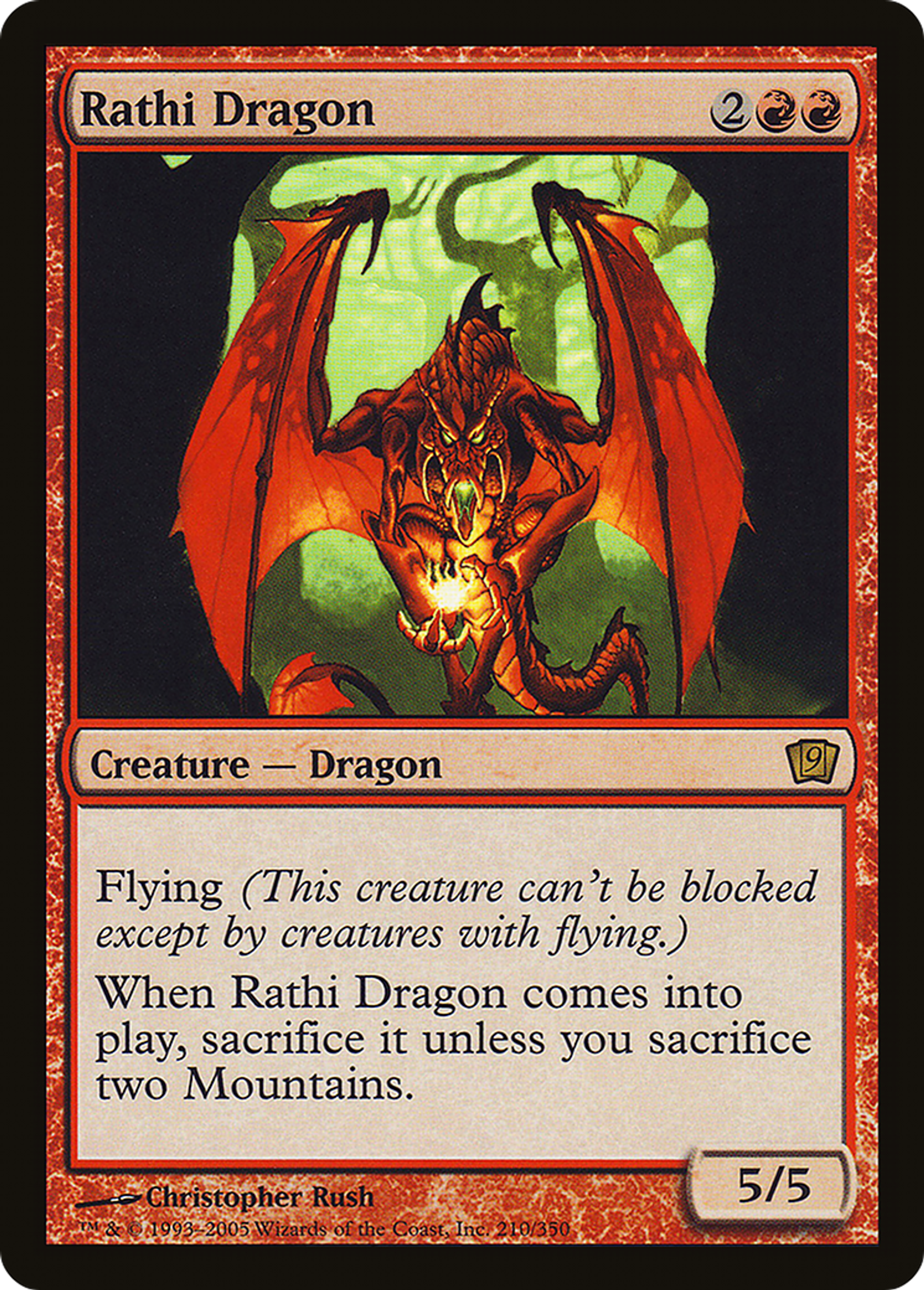 Dragon rajhi — Ninth Edition — Magic: The Gathering