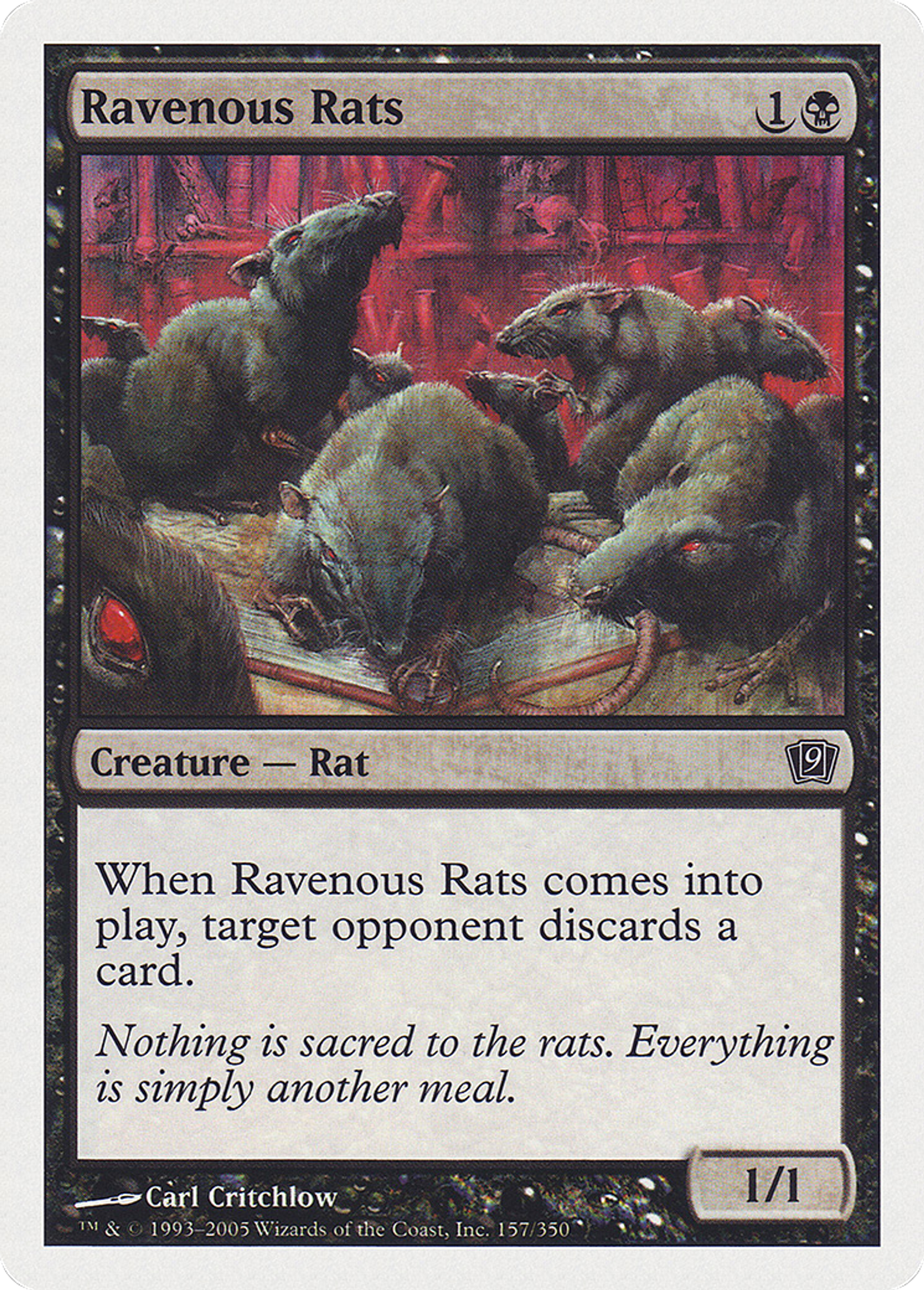 Rats voraces — Ninth Edition — Magic: The Gathering