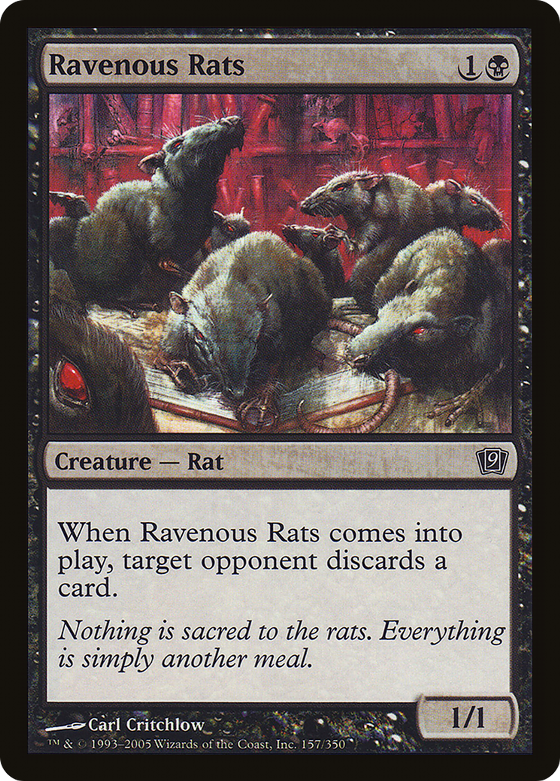 Rats voraces — Ninth Edition — Magic: The Gathering