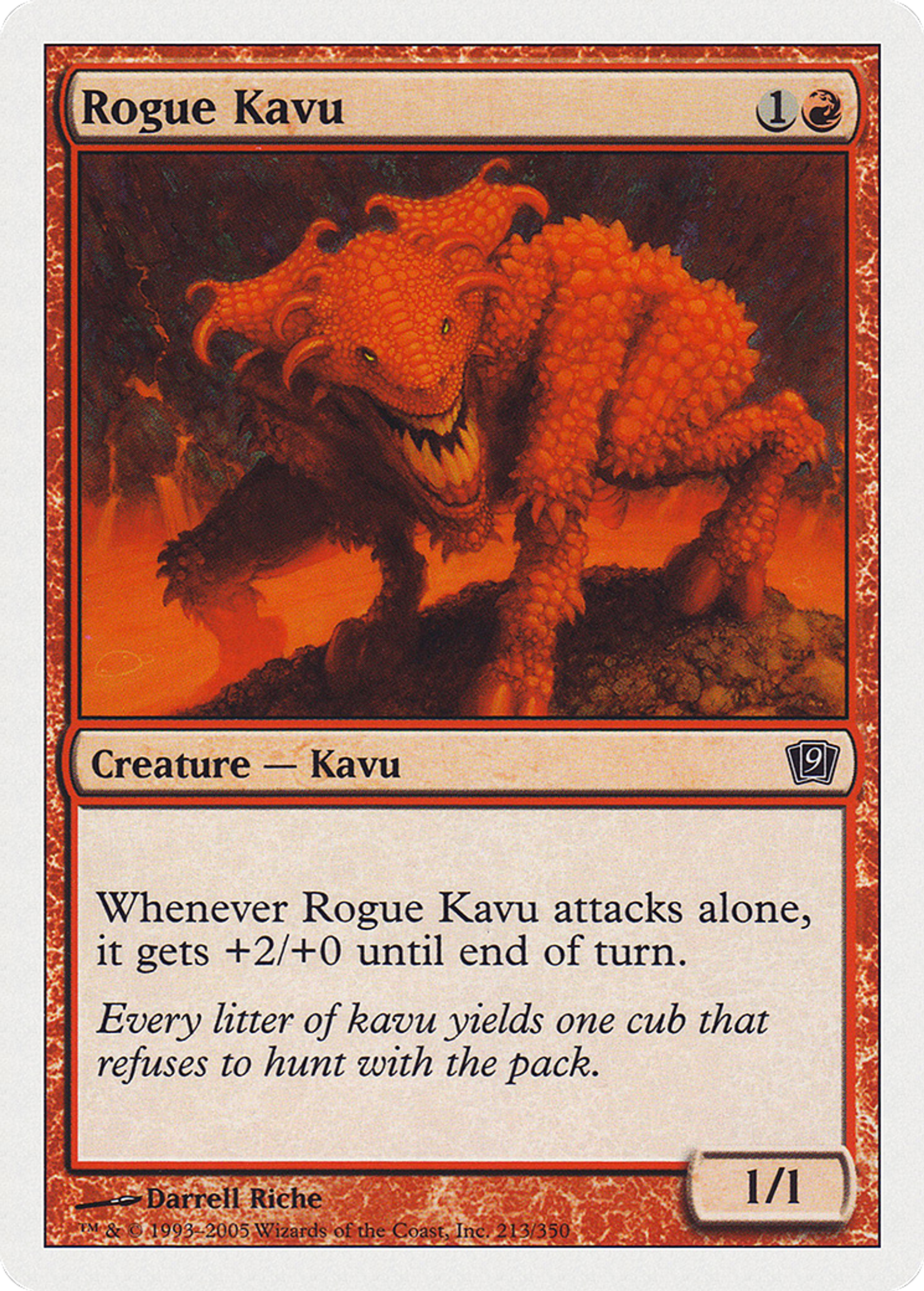 Kavru solitaire — Ninth Edition — Magic: The Gathering
