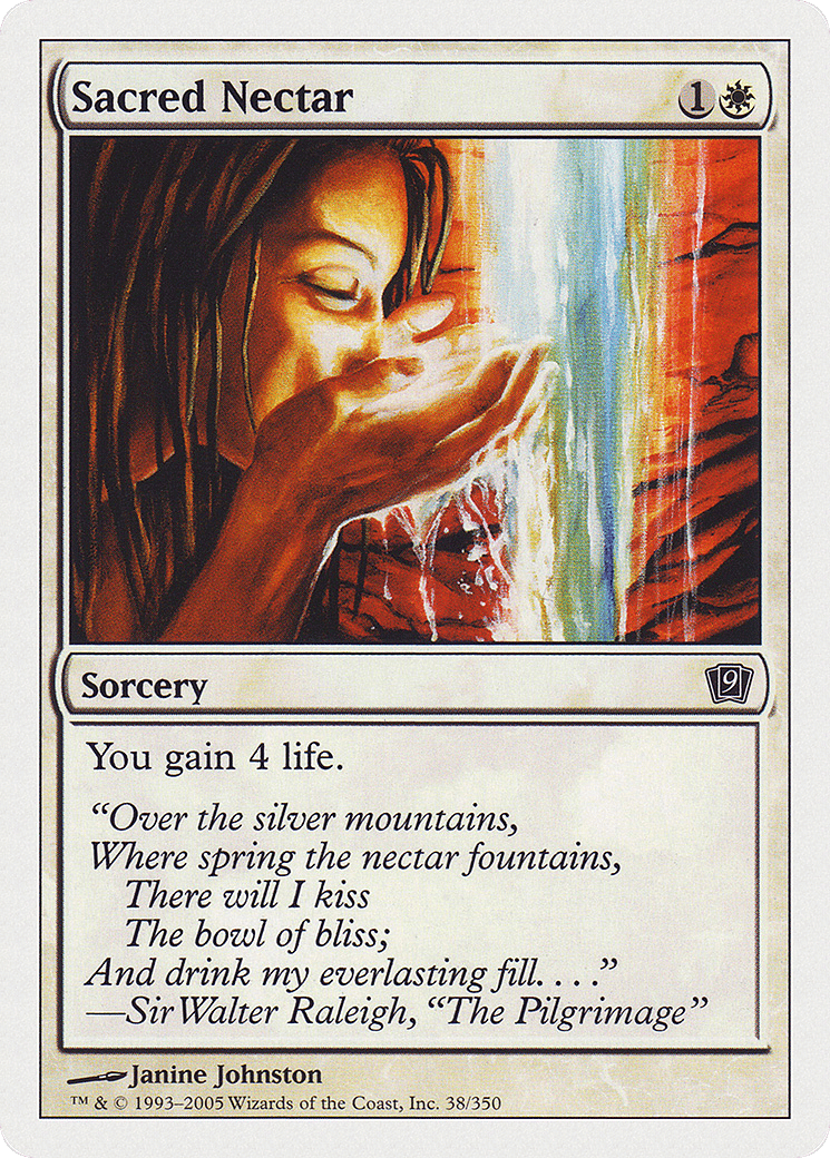 Sacred Nectar — Ninth Edition — Magic: The Gathering