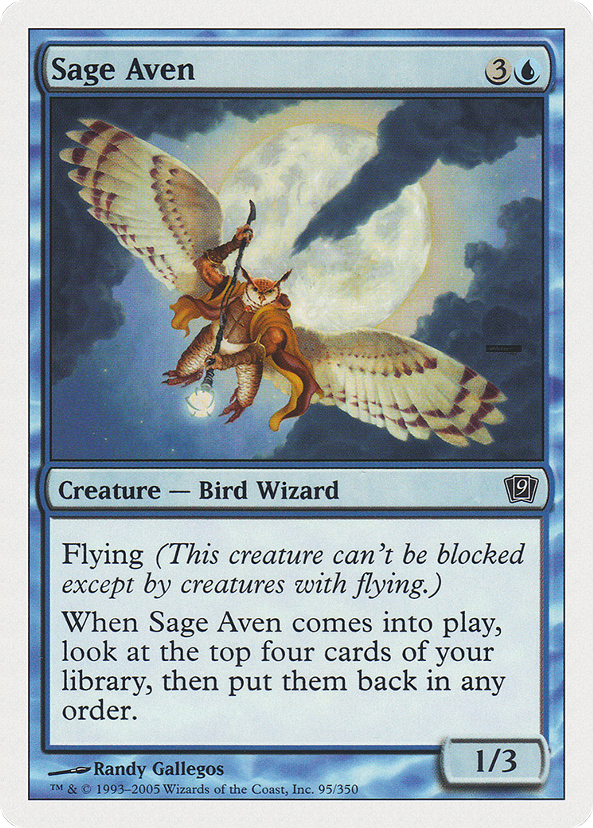 Avemain savant — Ninth Edition — Magic: The Gathering
