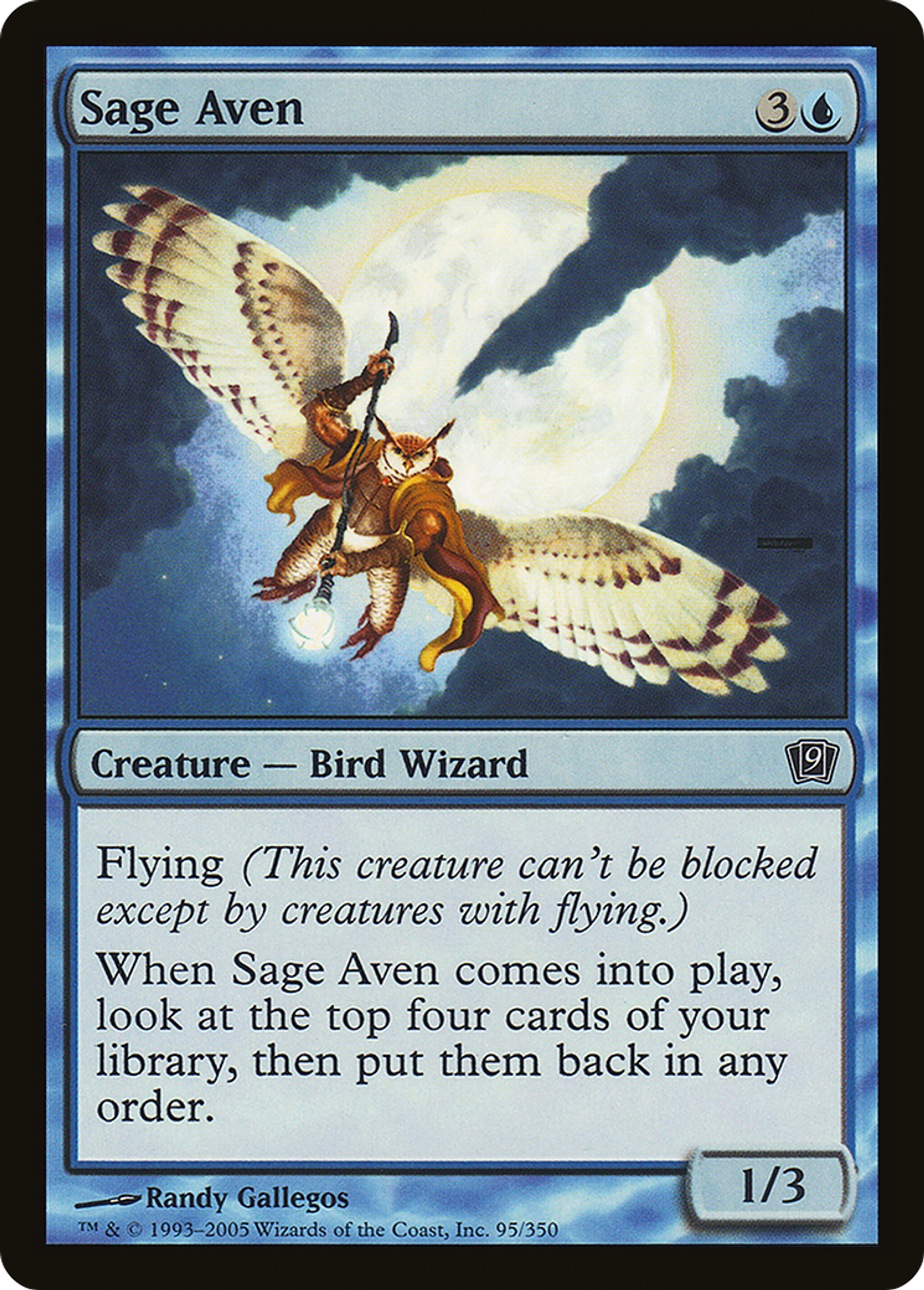 Avemain savant — Ninth Edition — Magic: The Gathering